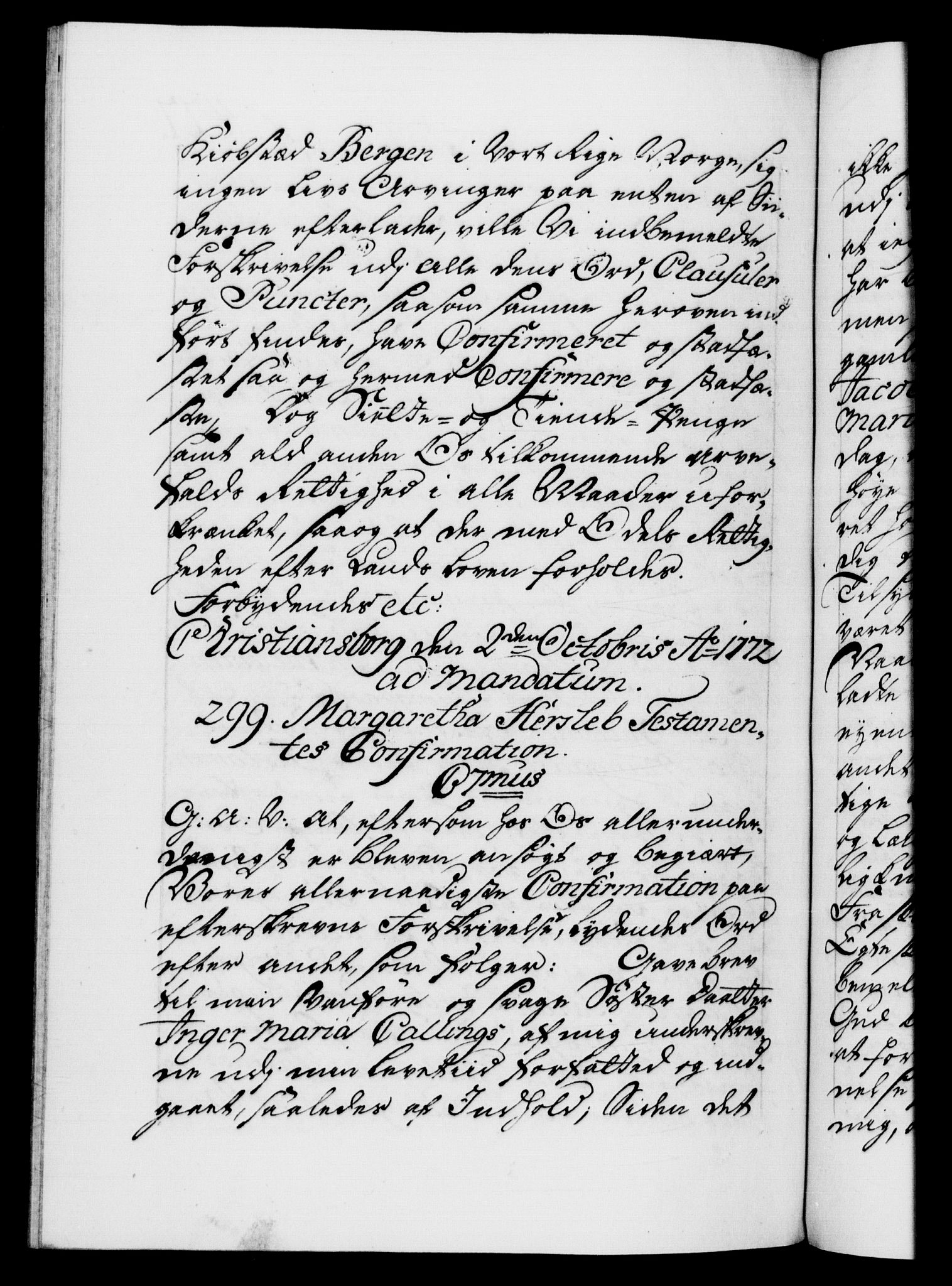 Danske Kanselli 1572-1799, AV/RA-EA-3023/F/Fc/Fca/Fcaa/L0045: Norske registre "Norske eller 3. dept.s åpne brev, 1771-1773, p. 427b