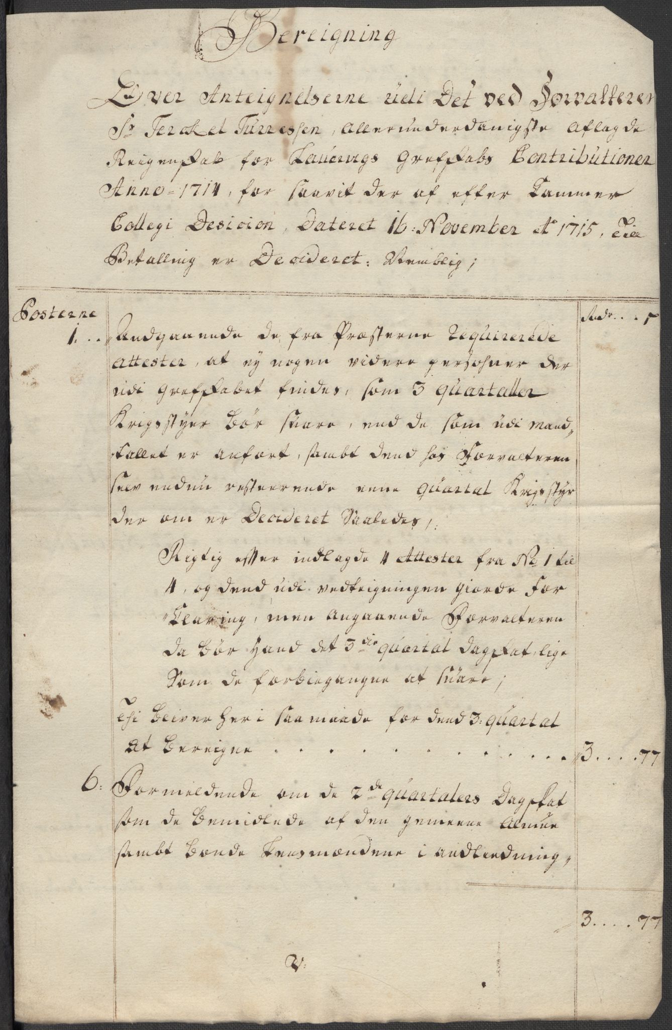 Rentekammeret inntil 1814, Reviderte regnskaper, Fogderegnskap, AV/RA-EA-4092/R33/L1987: Fogderegnskap Larvik grevskap, 1716-1717, p. 277