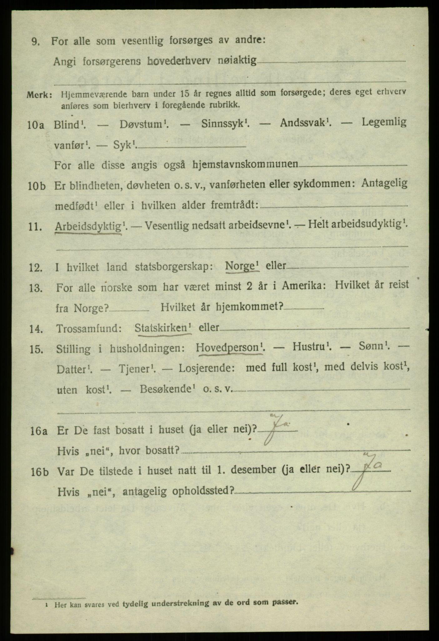 SAB, 1920 census for Alversund, 1920, p. 8253