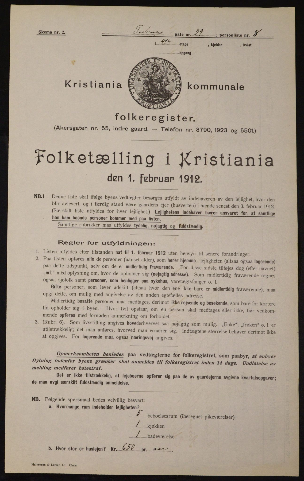 OBA, Municipal Census 1912 for Kristiania, 1912, p. 115362