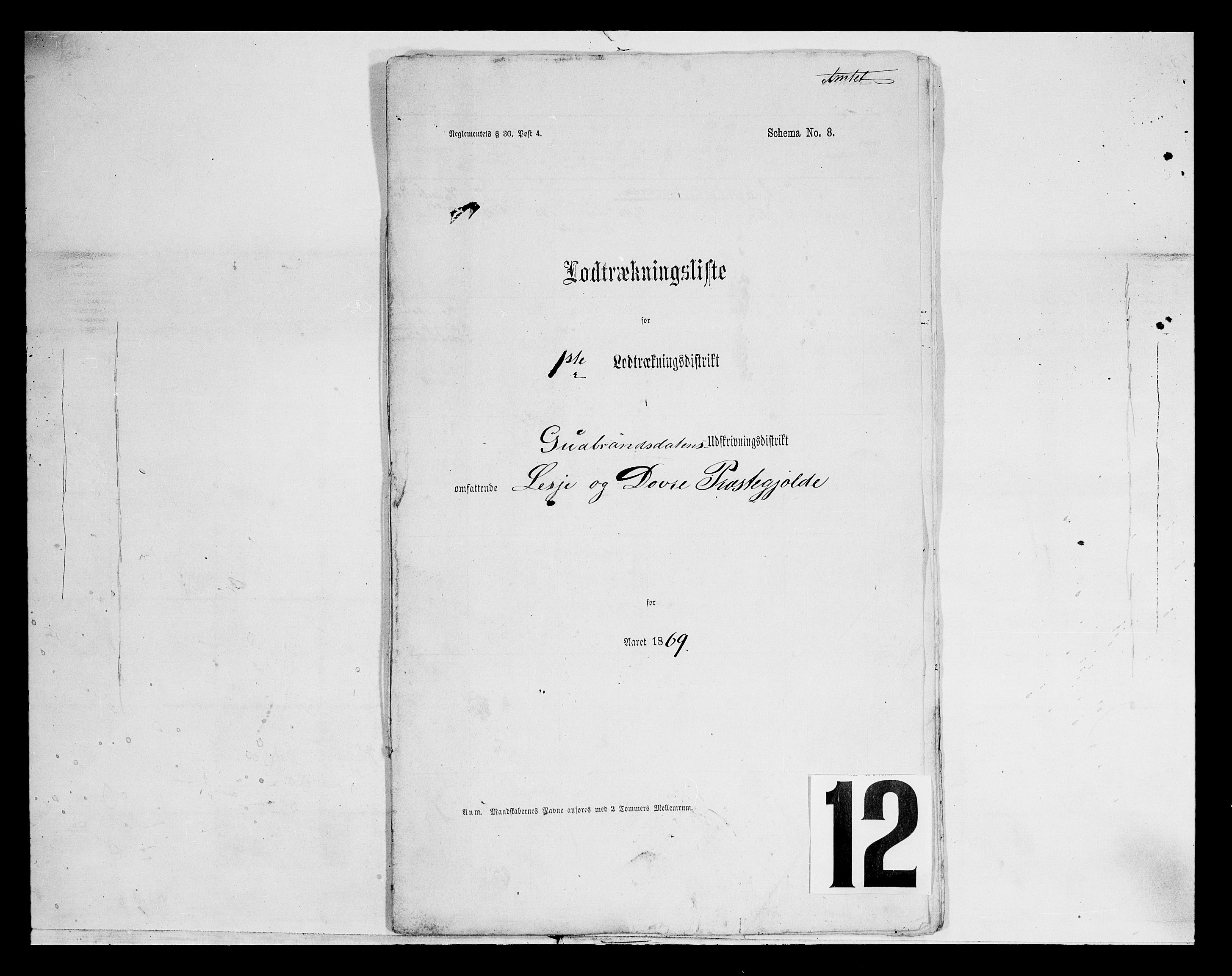 Fylkesmannen i Oppland, SAH/FYO-002/1/K/Kg/L1176: Lesja og Dovre og hele amtet, 1860-1880, p. 136