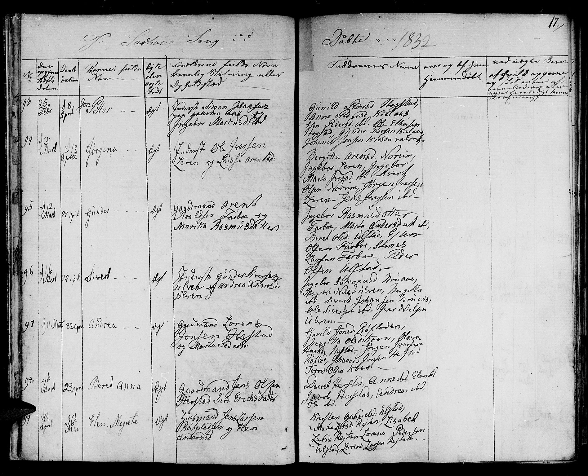 Ministerialprotokoller, klokkerbøker og fødselsregistre - Nord-Trøndelag, SAT/A-1458/730/L0277: Parish register (official) no. 730A06 /1, 1830-1839, p. 17