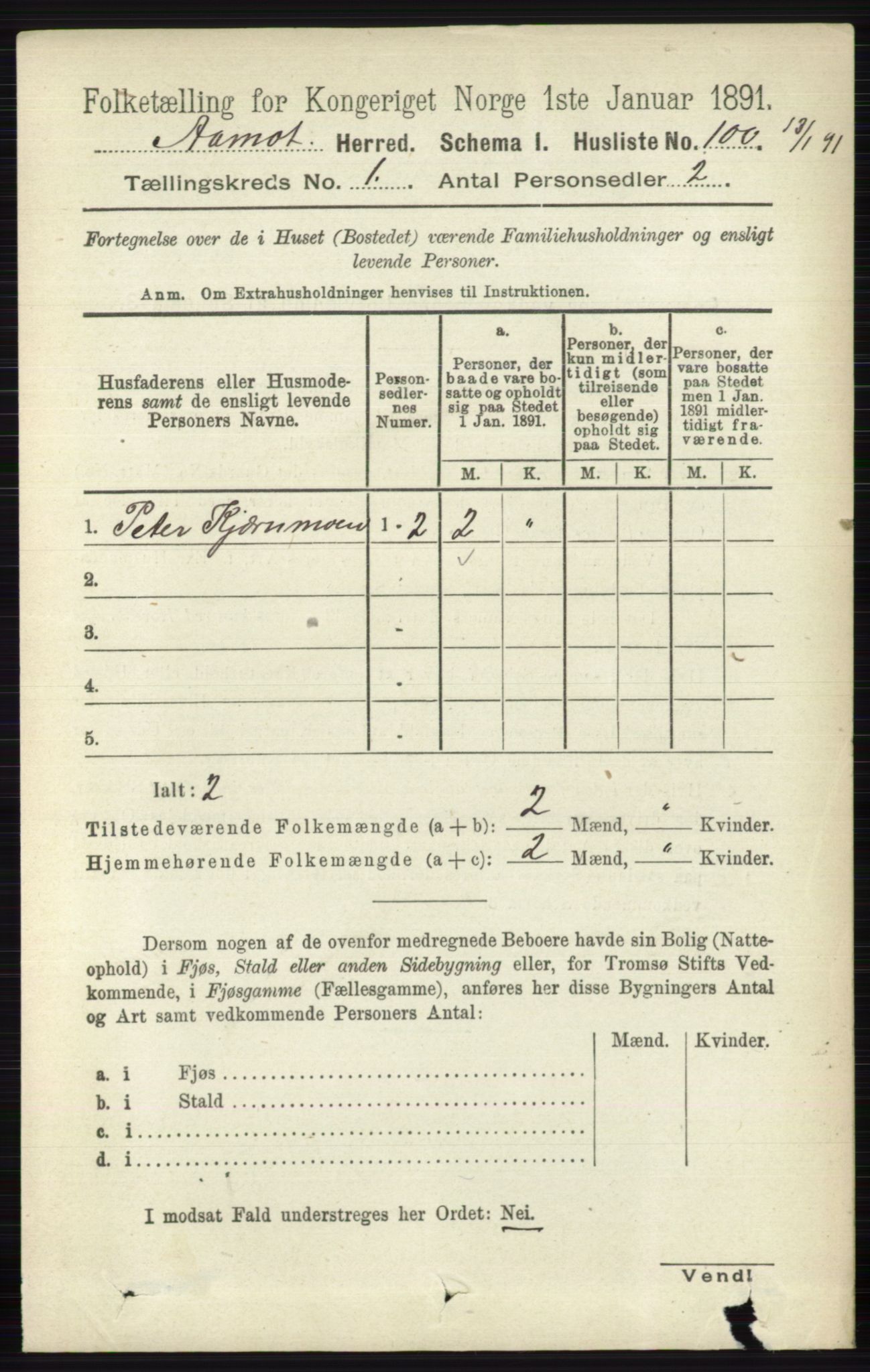 RA, 1891 census for 0429 Åmot, 1891, p. 130