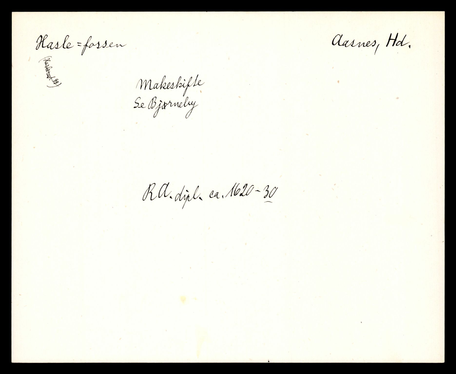 Riksarkivets diplomsamling, AV/RA-EA-5965/F35/F35e/L0008: Registreringssedler Hedmark 2, 1400-1700, p. 103