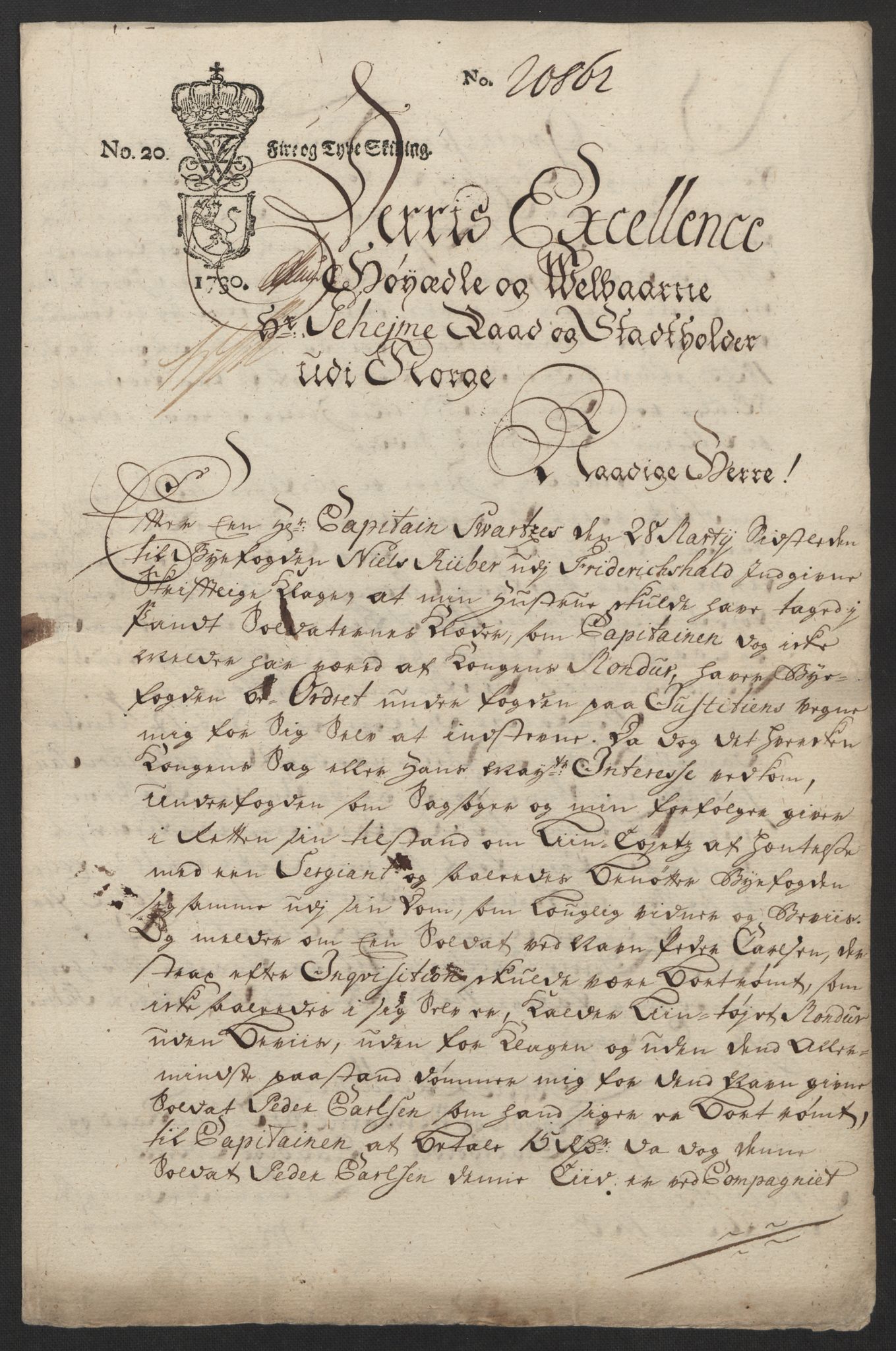 Stattholderembetet 1572-1771, AV/RA-EA-2870/Ef/L0106: Brev fra embetsmenn og andre, 1730-1732, p. 80