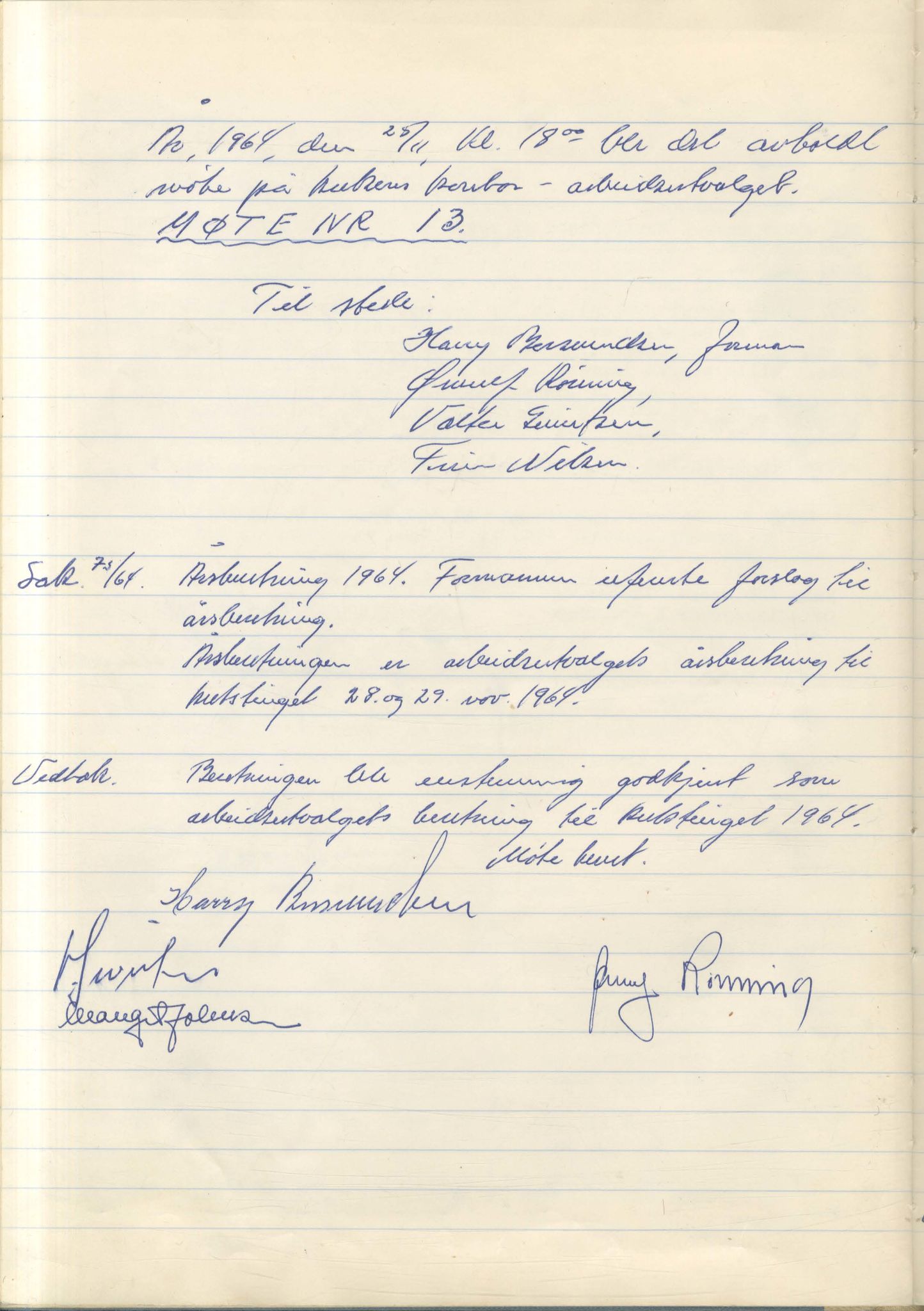 Aust-Finnmark Idrettskrets , FMFB/A-1041/A/L0007: Møteprotokoll for arbeidsutvalg, 1963-1971, p. 47