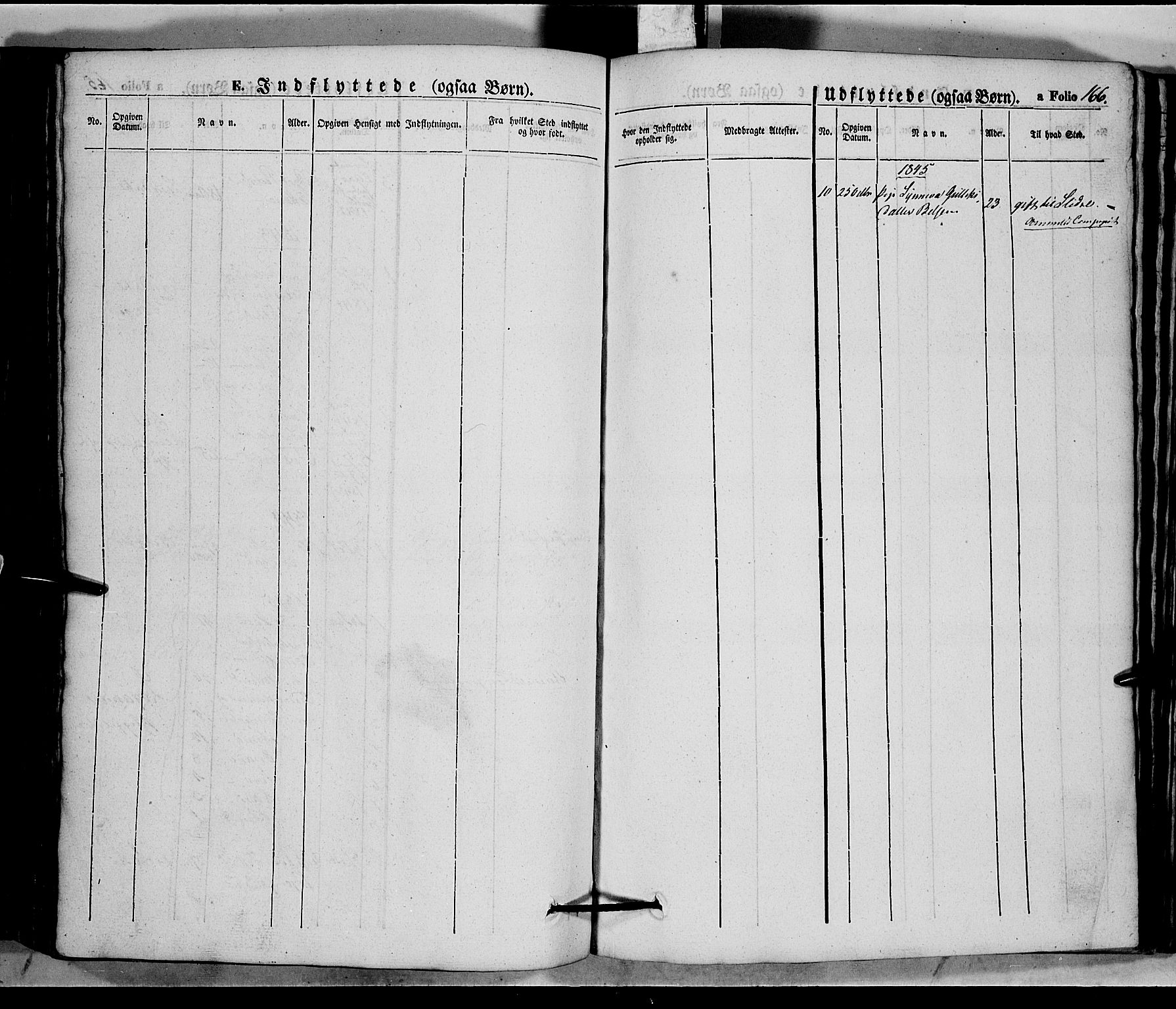 Vang prestekontor, Valdres, SAH/PREST-140/H/Ha/L0005: Parish register (official) no. 5, 1831-1845, p. 166