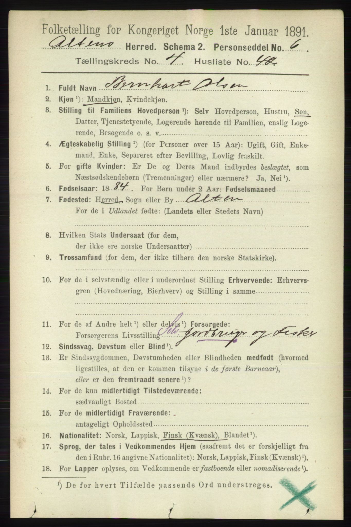 RA, 1891 census for 2012 Alta, 1891, p. 1570