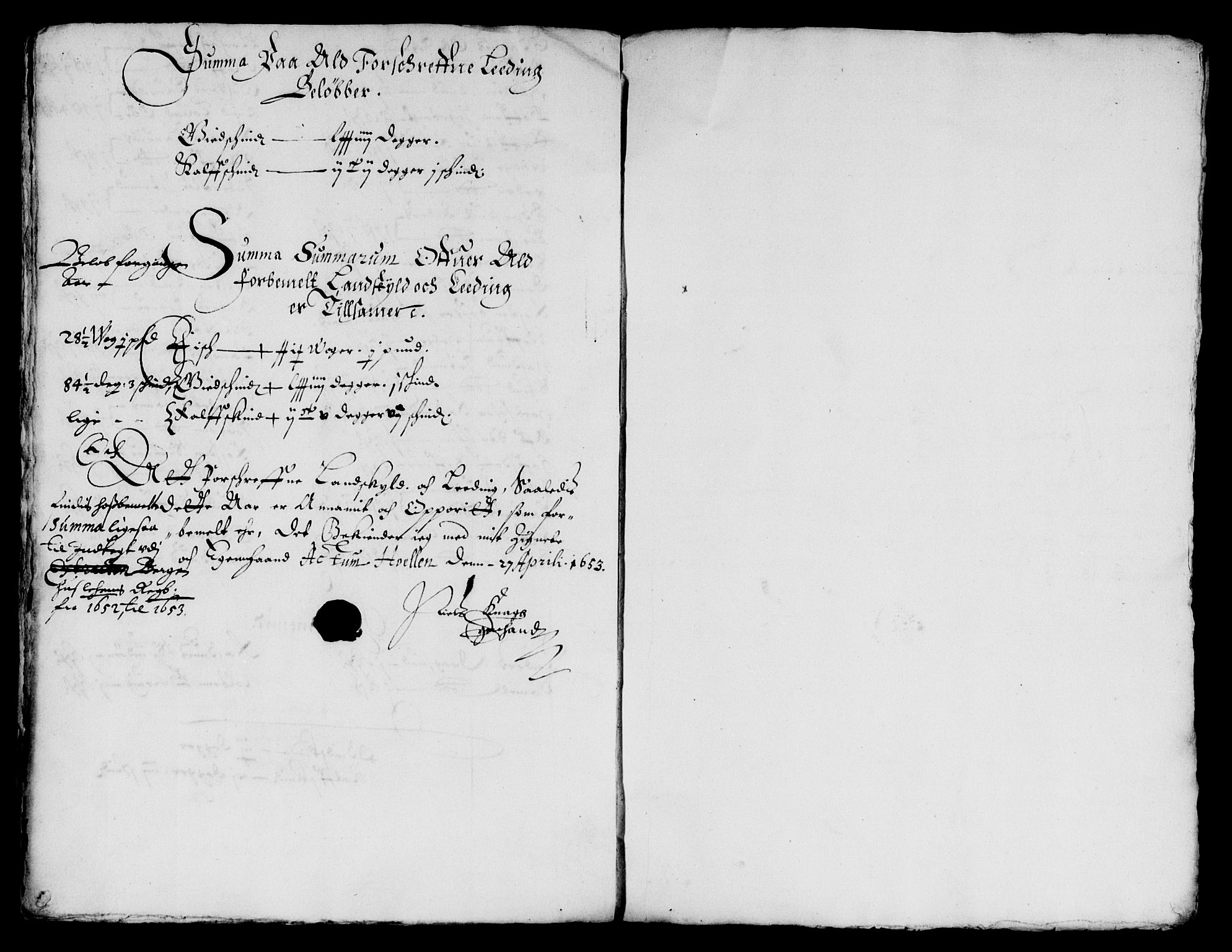 Rentekammeret inntil 1814, Reviderte regnskaper, Lensregnskaper, AV/RA-EA-5023/R/Rb/Rbt/L0122: Bergenhus len, 1652-1653