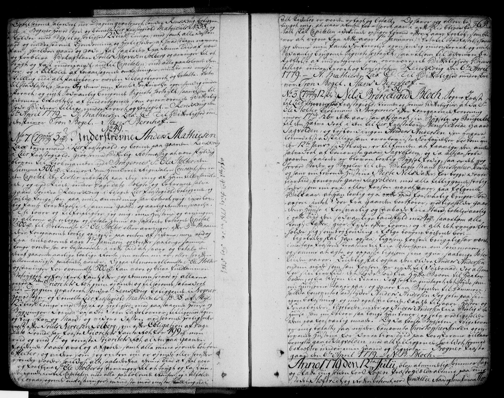 Lier, Røyken og Hurum sorenskriveri, SAKO/A-89/G/Ga/Gaa/L0004b: Mortgage book no. IVb, 1779-1788, p. 365