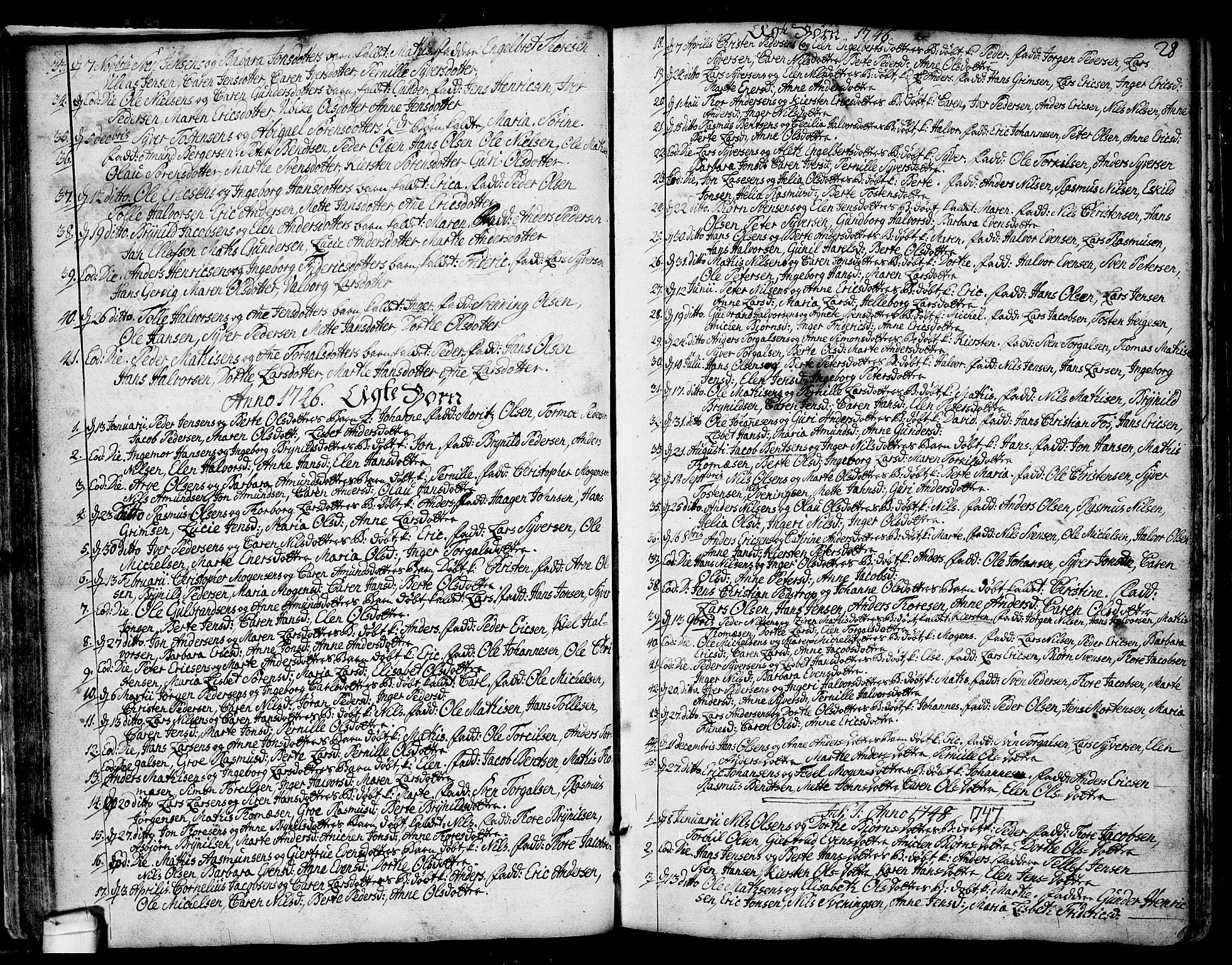 Idd prestekontor Kirkebøker, SAO/A-10911/F/Fa/L0001: Parish register (official) no. I 1, 1720-1769, p. 28