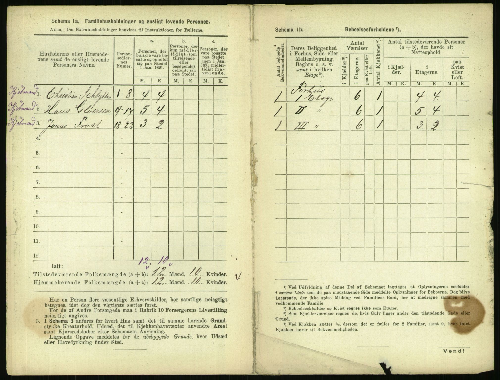 RA, 1891 census for 0301 Kristiania, 1891, p. 62955