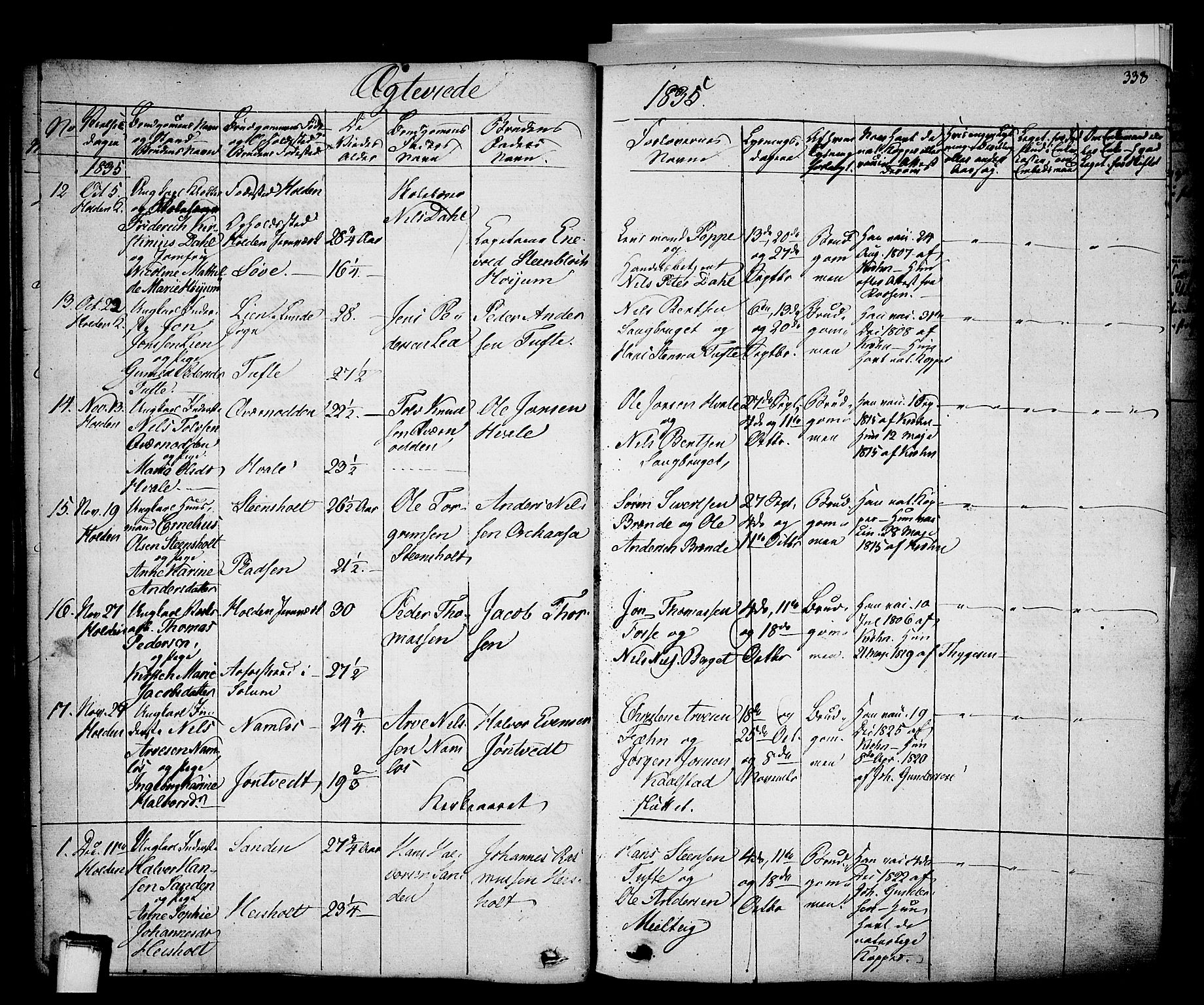 Holla kirkebøker, SAKO/A-272/F/Fa/L0004: Parish register (official) no. 4, 1830-1848, p. 338