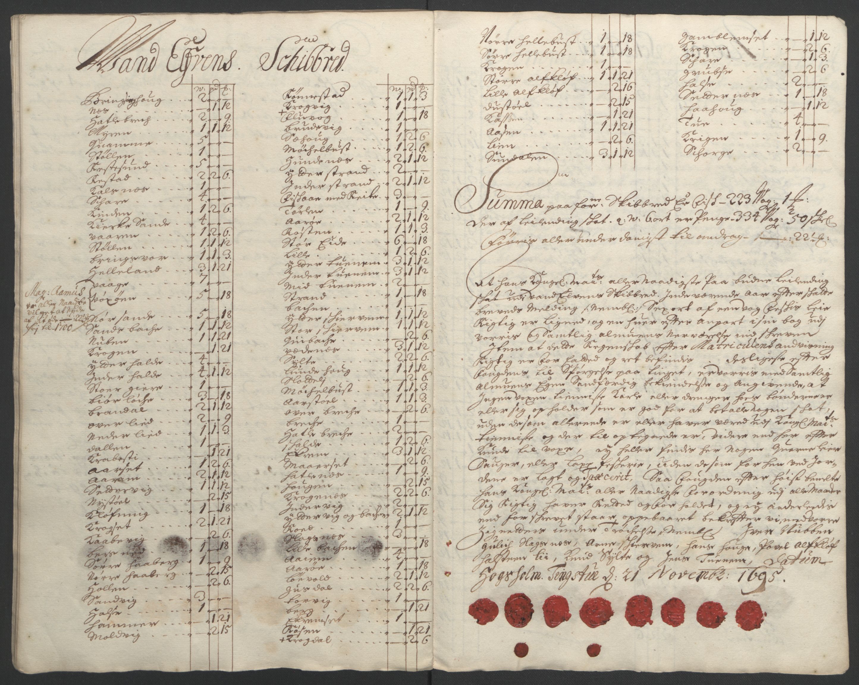 Rentekammeret inntil 1814, Reviderte regnskaper, Fogderegnskap, AV/RA-EA-4092/R54/L3555: Fogderegnskap Sunnmøre, 1694-1695, p. 203