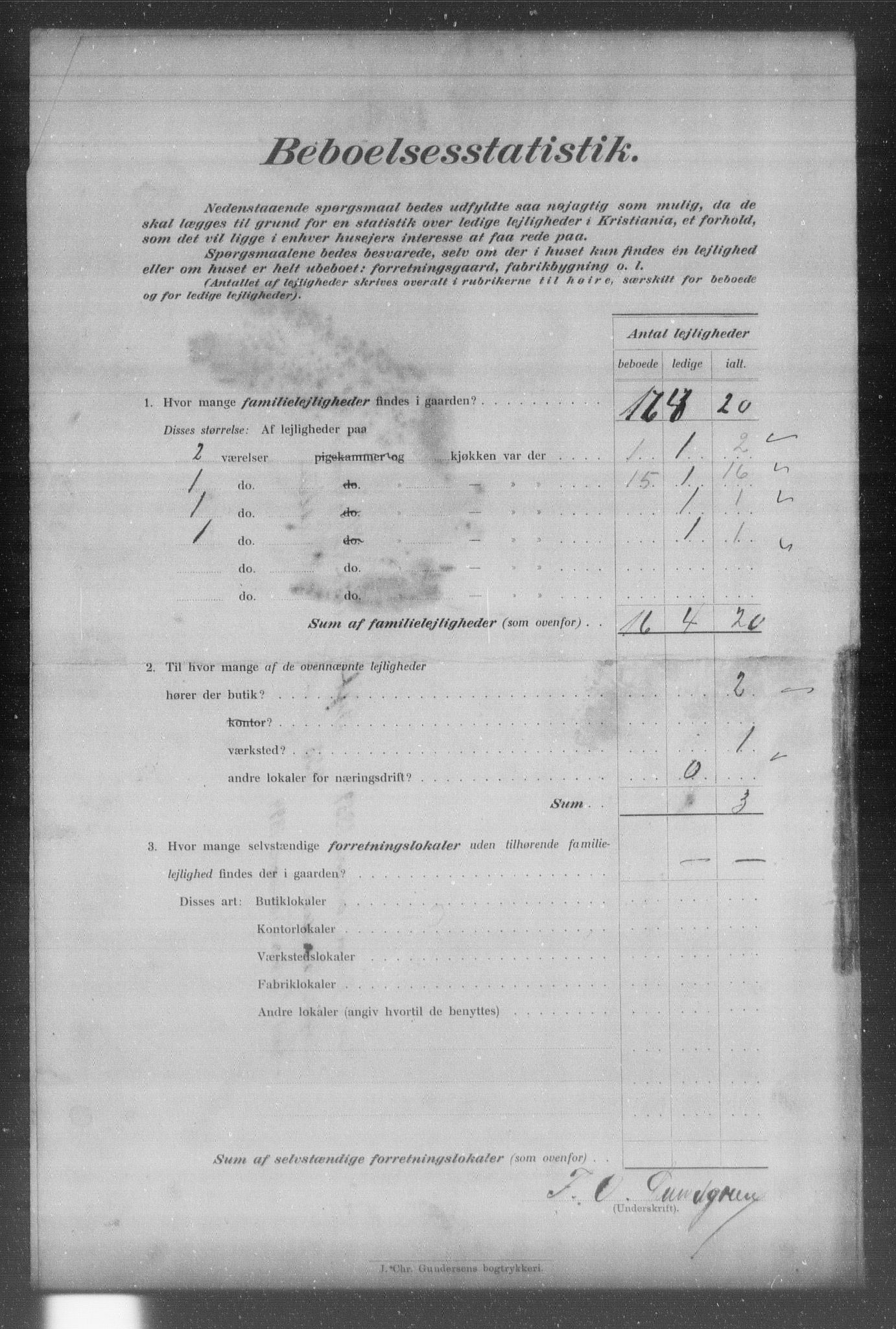 OBA, Municipal Census 1903 for Kristiania, 1903, p. 14777