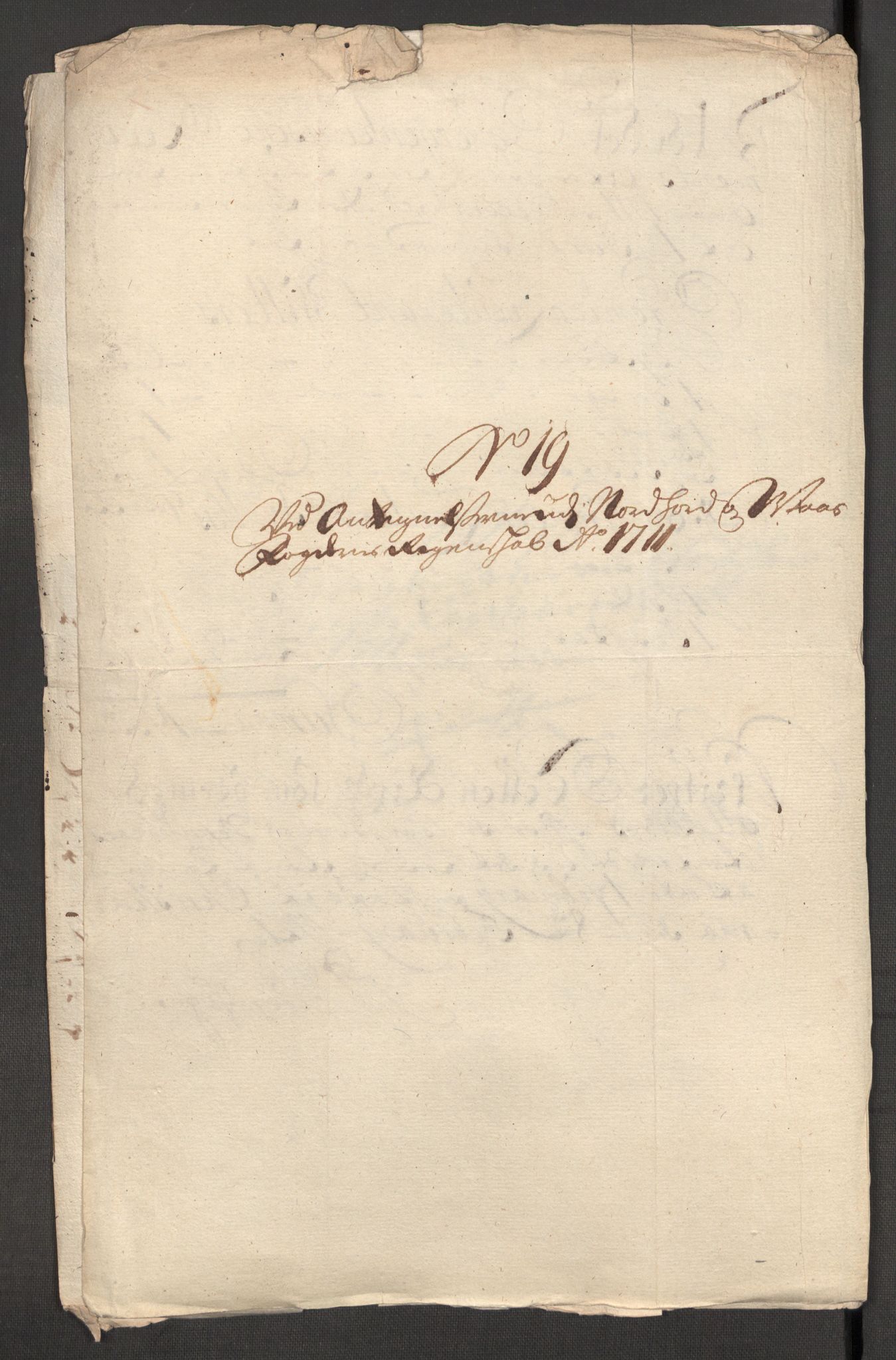 Rentekammeret inntil 1814, Reviderte regnskaper, Fogderegnskap, AV/RA-EA-4092/R51/L3192: Fogderegnskap Nordhordland og Voss, 1711, p. 462