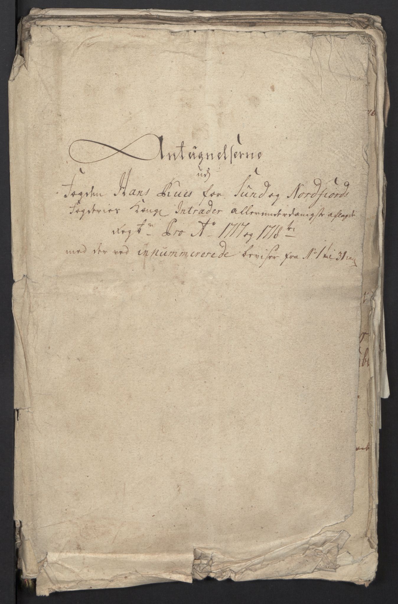 Rentekammeret inntil 1814, Reviderte regnskaper, Fogderegnskap, RA/EA-4092/R53/L3441: Fogderegnskap Sunn- og Nordfjord, 1717-1718, p. 437
