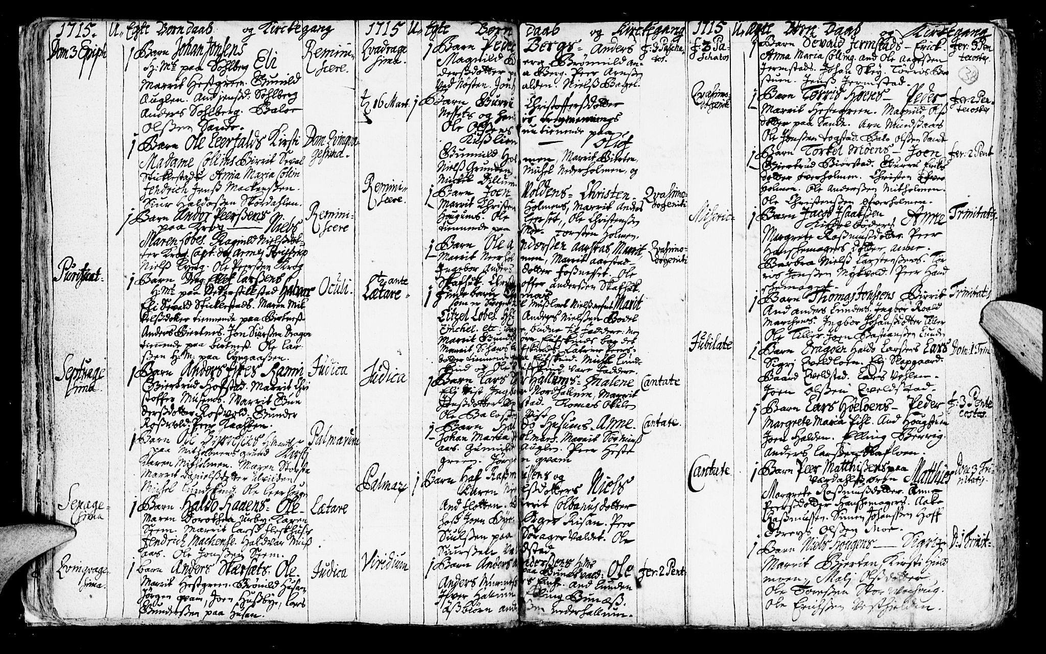 Ministerialprotokoller, klokkerbøker og fødselsregistre - Nord-Trøndelag, SAT/A-1458/723/L0230: Parish register (official) no. 723A01, 1705-1747, p. 38