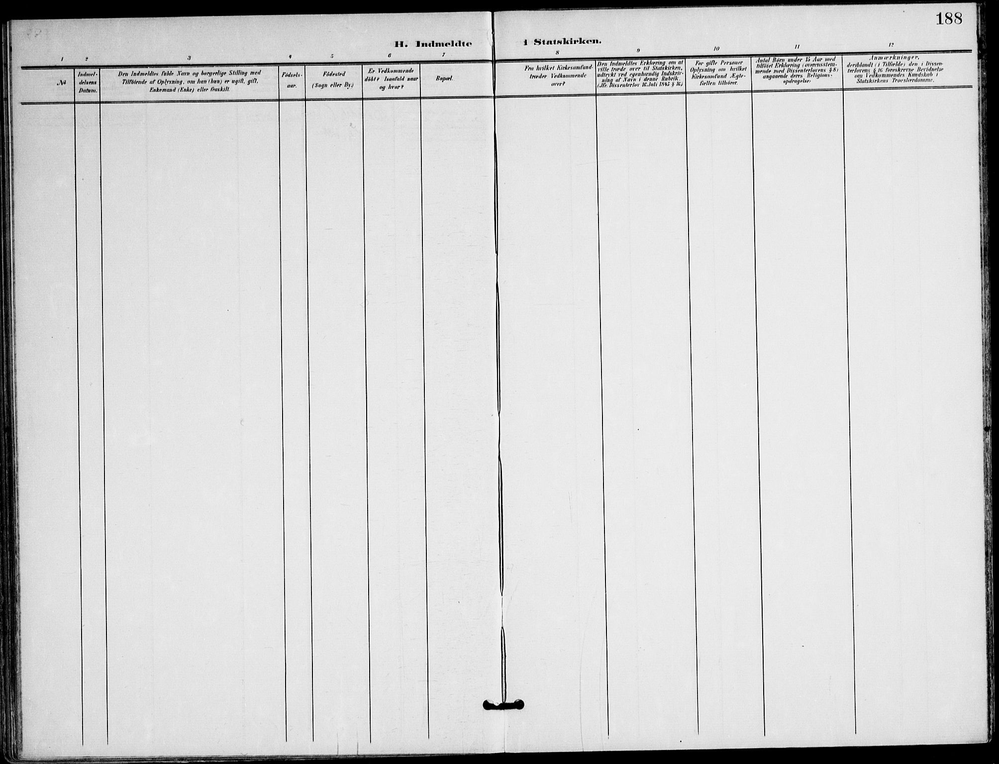 Ministerialprotokoller, klokkerbøker og fødselsregistre - Nordland, AV/SAT-A-1459/823/L0326: Parish register (official) no. 823A03, 1899-1919, p. 188