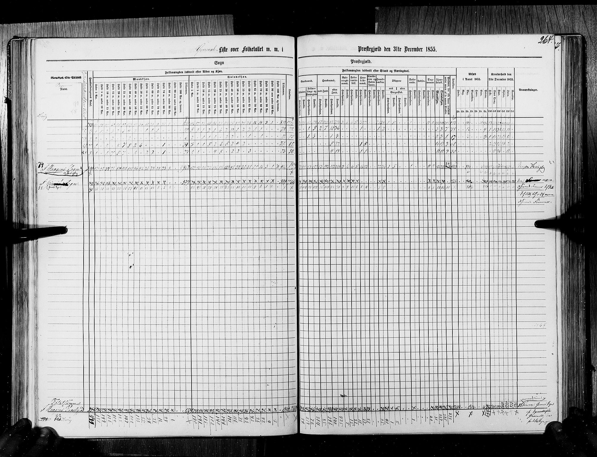 RA, Census 1855, vol. 6B: Nordland amt og Finnmarken amt, 1855, p. 264