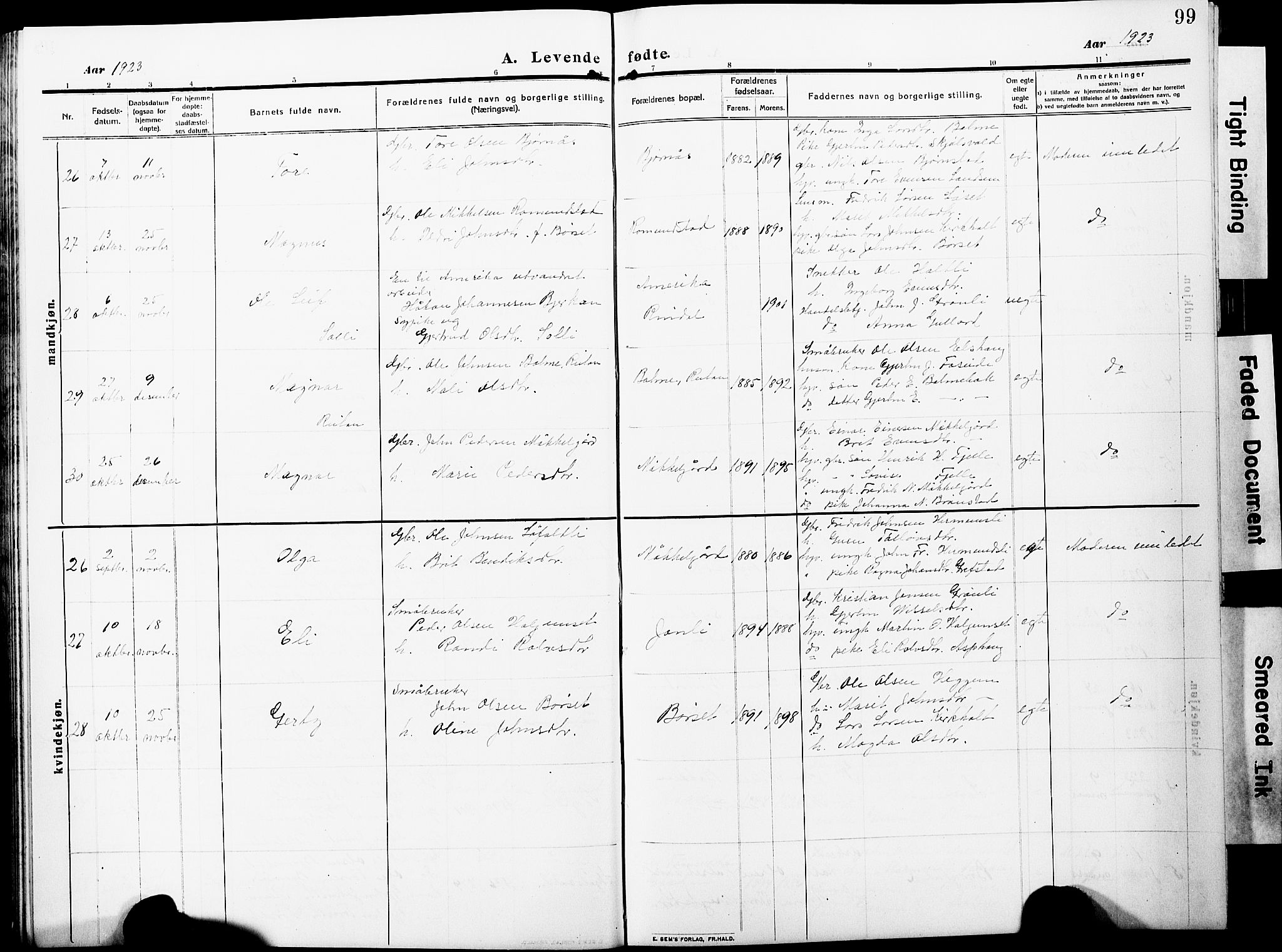 Ministerialprotokoller, klokkerbøker og fødselsregistre - Møre og Romsdal, AV/SAT-A-1454/598/L1079: Parish register (copy) no. 598C04, 1909-1927, p. 99