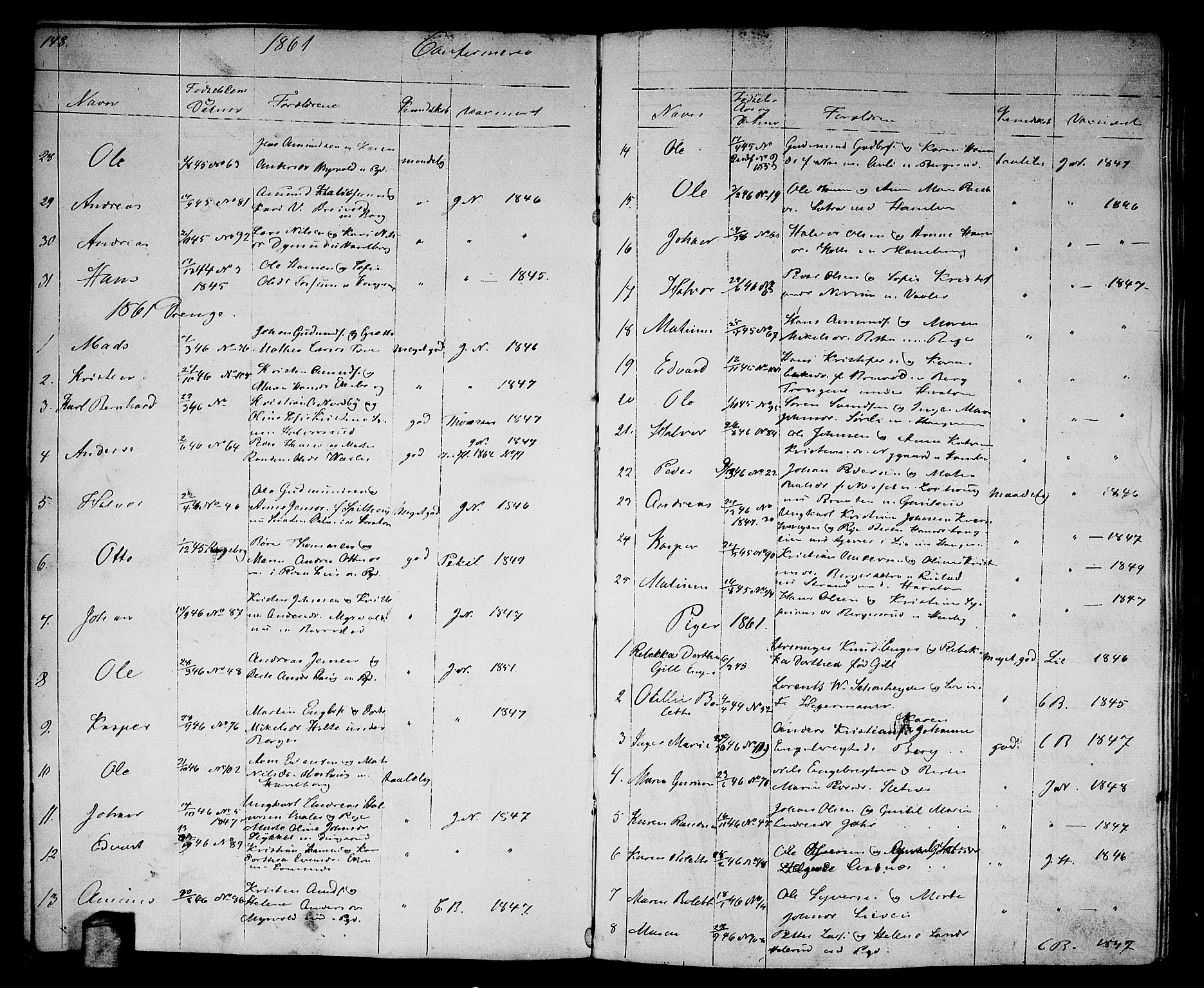 Aurskog prestekontor Kirkebøker, SAO/A-10304a/G/Ga/L0003: Parish register (copy) no. I 3, 1858-1883, p. 148