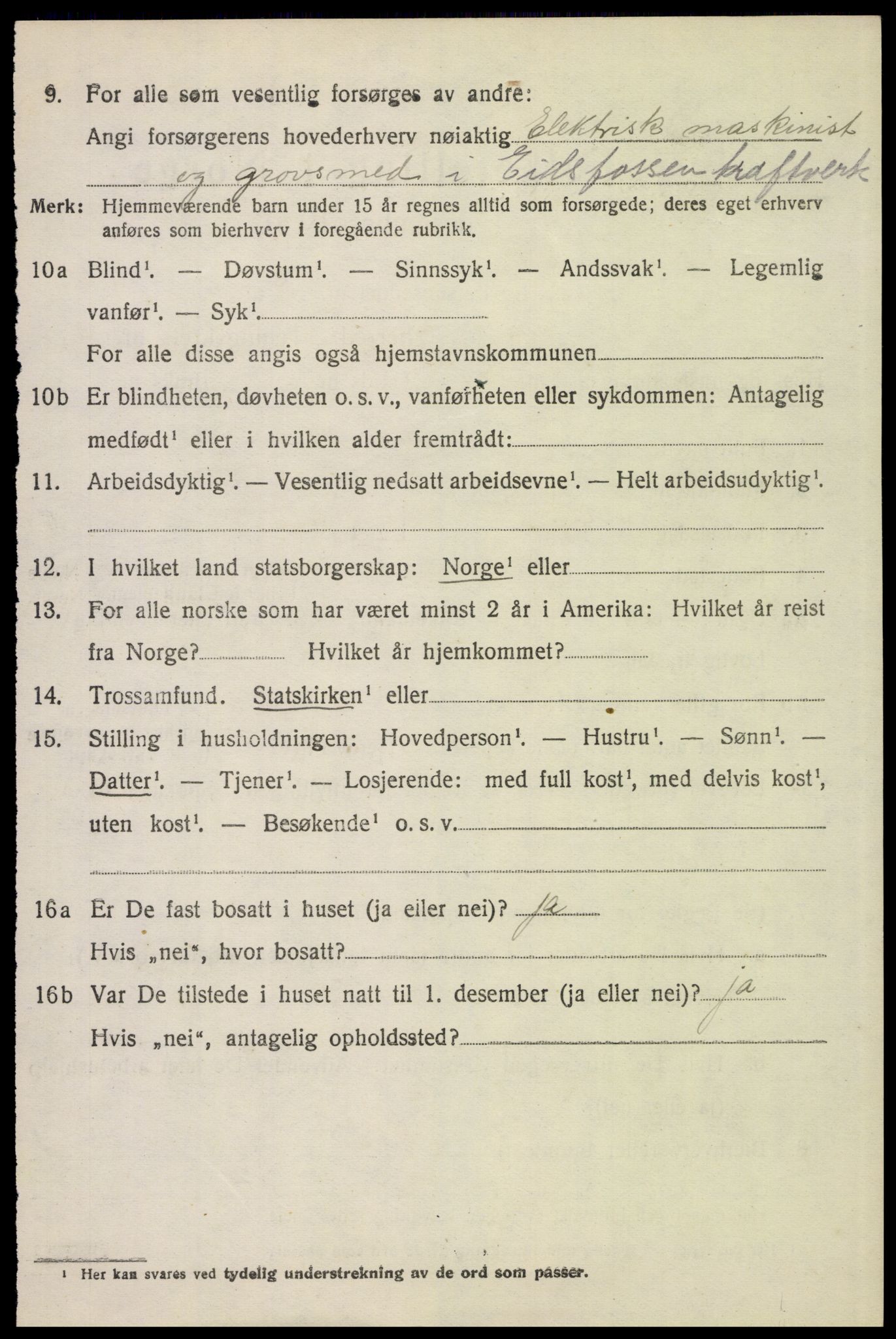 SAH, 1920 census for Kvikne, 1920, p. 1623