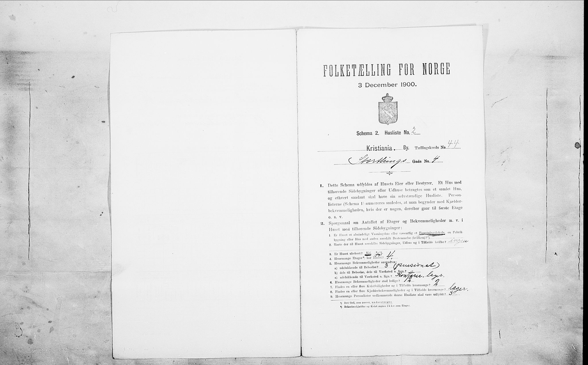 SAO, 1900 census for Kristiania, 1900, p. 92704