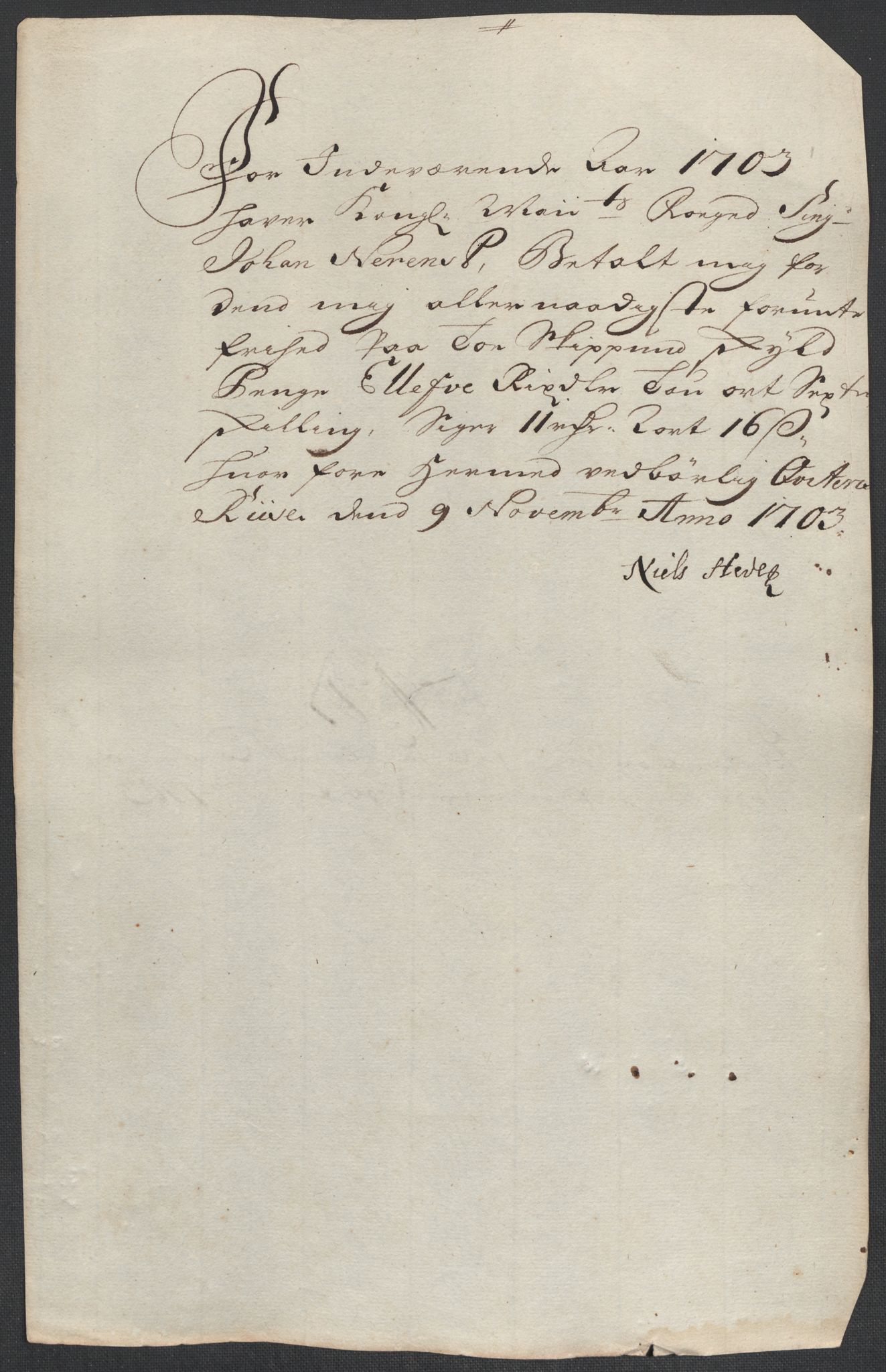 Rentekammeret inntil 1814, Reviderte regnskaper, Fogderegnskap, RA/EA-4092/R18/L1301: Fogderegnskap Hadeland, Toten og Valdres, 1703, p. 153
