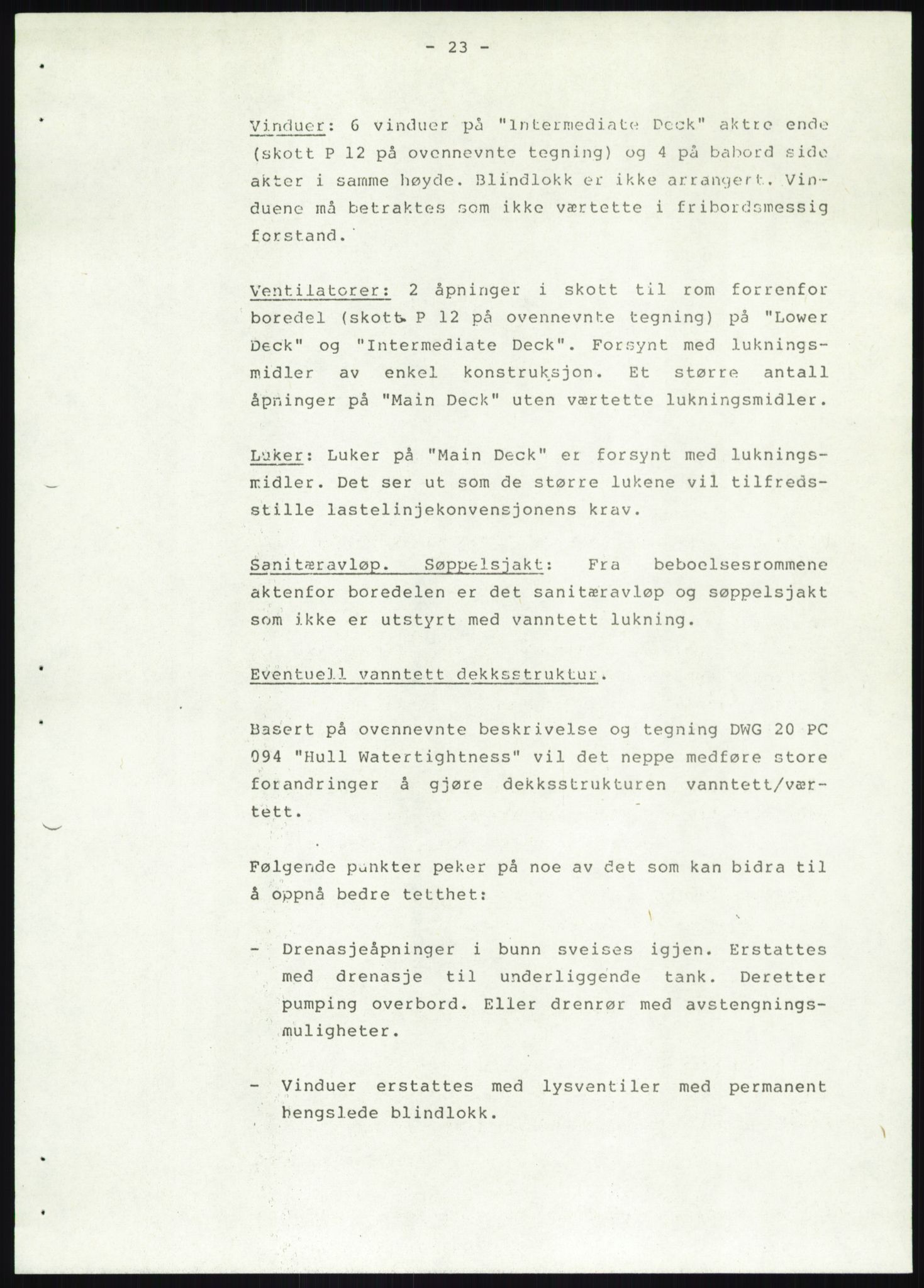 Justisdepartementet, Granskningskommisjonen ved Alexander Kielland-ulykken 27.3.1980, AV/RA-S-1165/D/L0019: S Værforhold (Doku.liste + S1-S5 av 5)/ T (T1-T2)/ U Stabilitet (Doku.liste + U1-U5 av 5), 1980-1981, p. 837