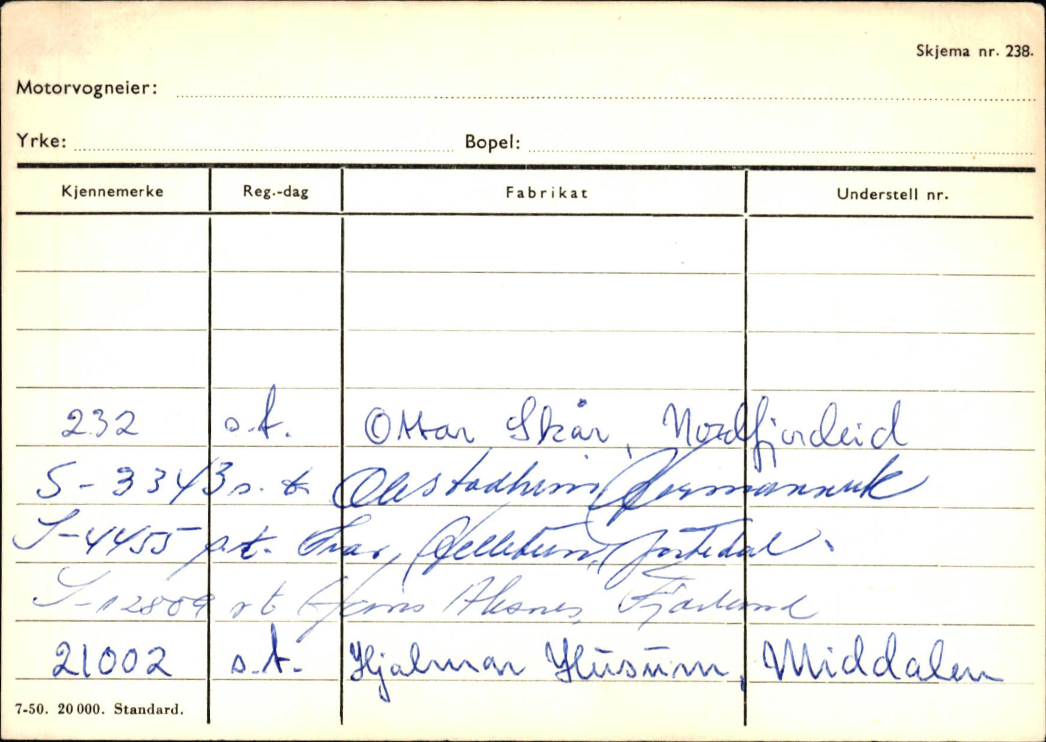 Statens vegvesen, Sogn og Fjordane vegkontor, AV/SAB-A-5301/4/F/L0124: Eigarregister Sogndal A-U, 1945-1975, p. 53