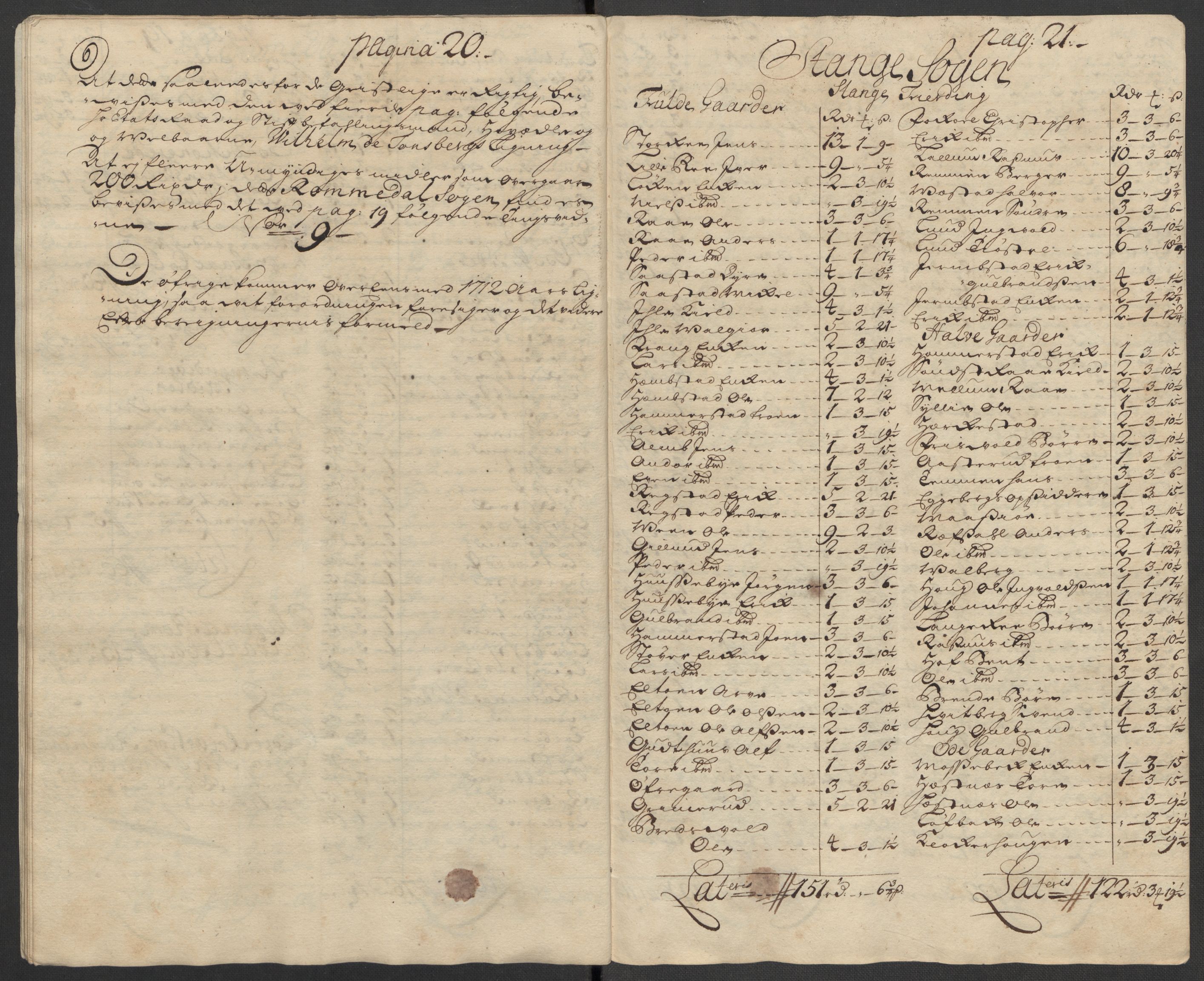 Rentekammeret inntil 1814, Reviderte regnskaper, Fogderegnskap, AV/RA-EA-4092/R16/L1053: Fogderegnskap Hedmark, 1715, p. 176