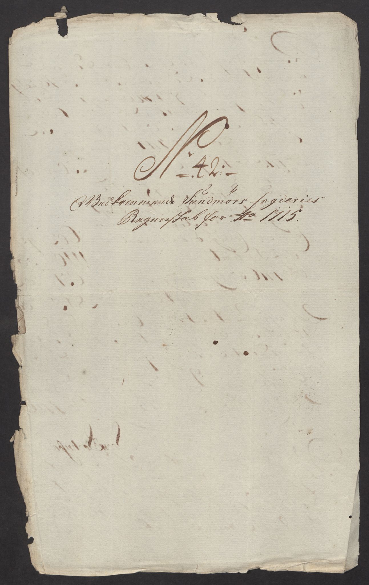 Rentekammeret inntil 1814, Reviderte regnskaper, Fogderegnskap, AV/RA-EA-4092/R54/L3567: Fogderegnskap Sunnmøre, 1715, p. 253