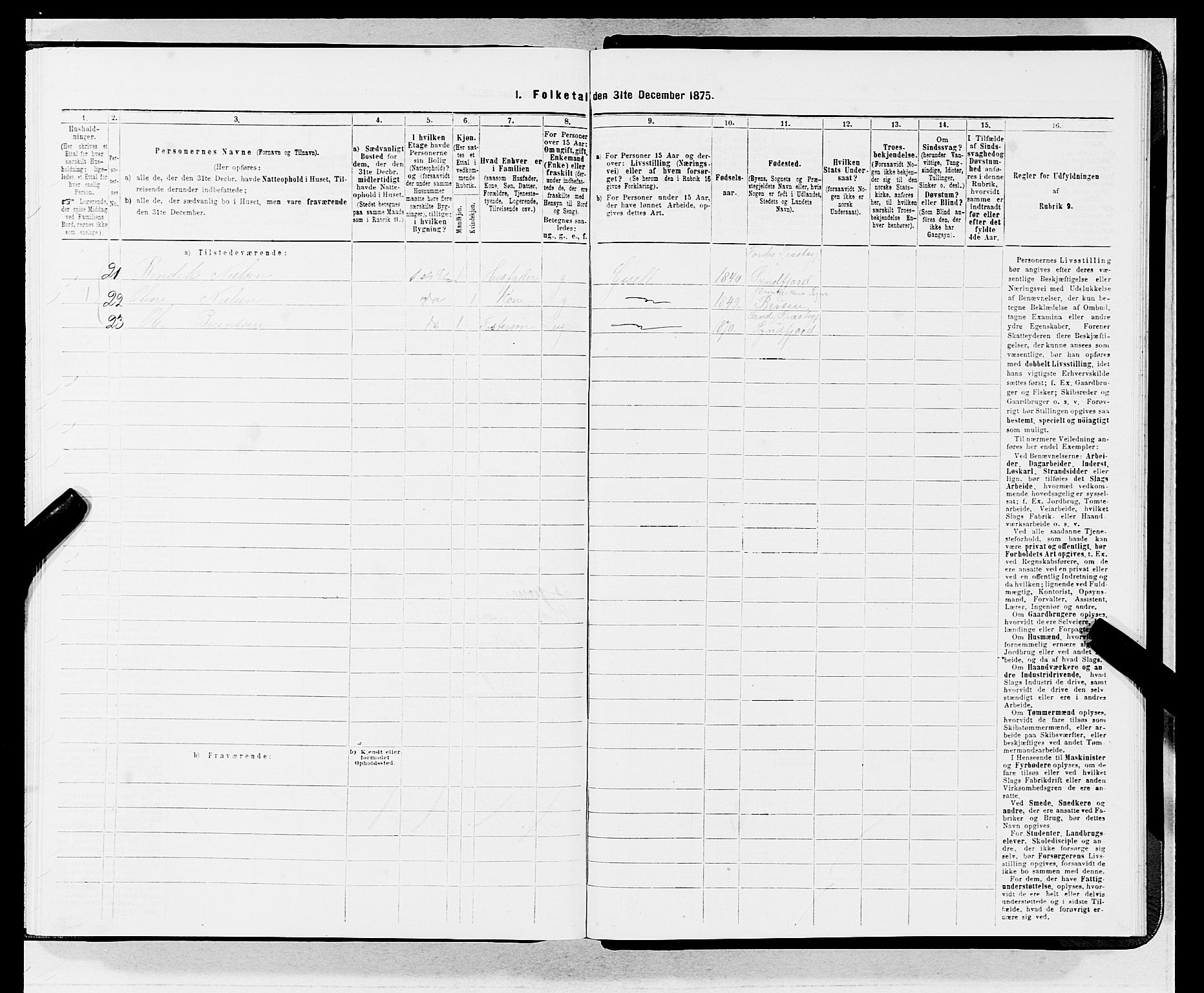 SAB, 1875 census for 1301 Bergen, 1875, p. 4292