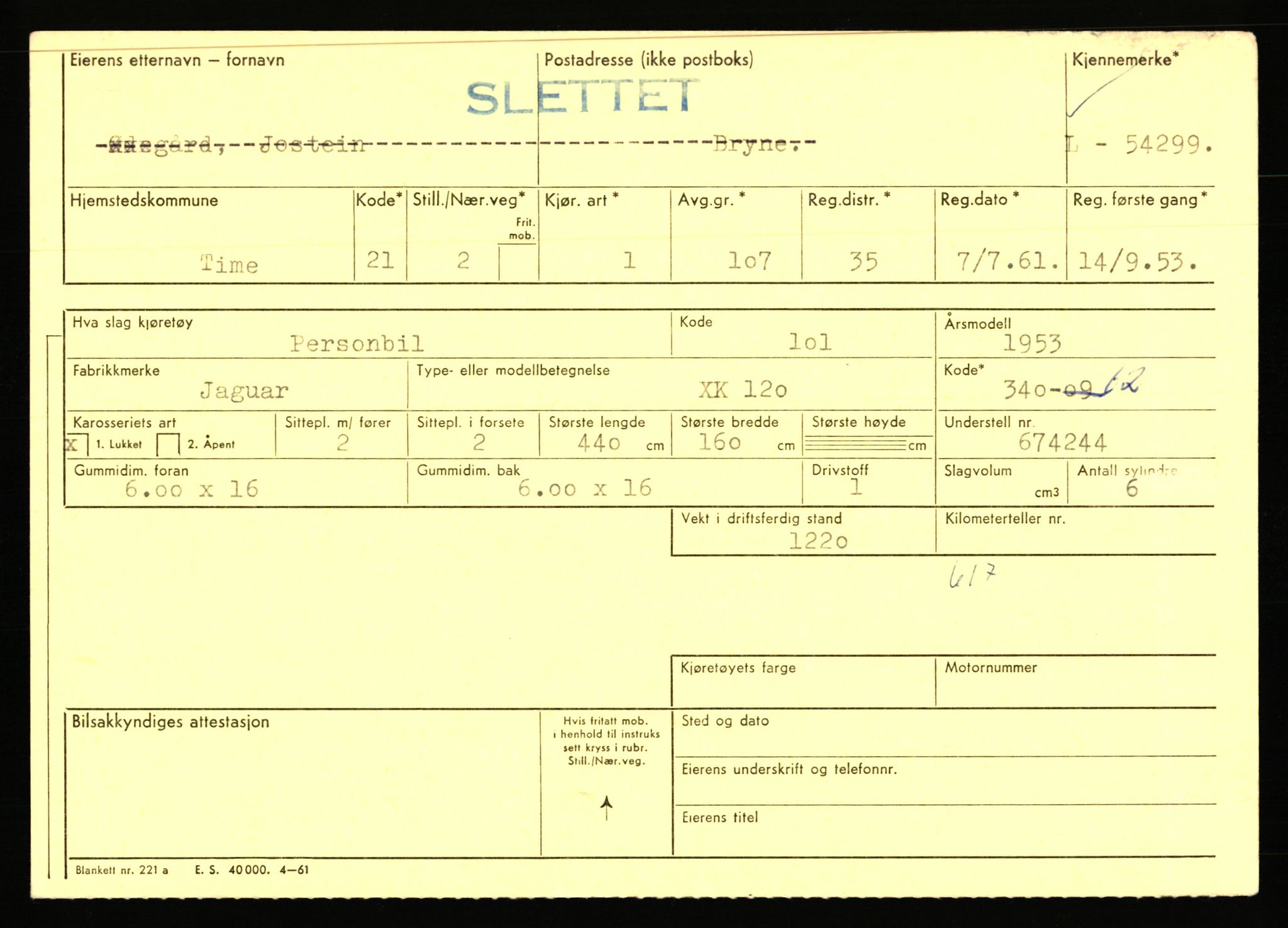 Stavanger trafikkstasjon, AV/SAST-A-101942/0/F/L0054: L-54200 - L-55699, 1930-1971, p. 209