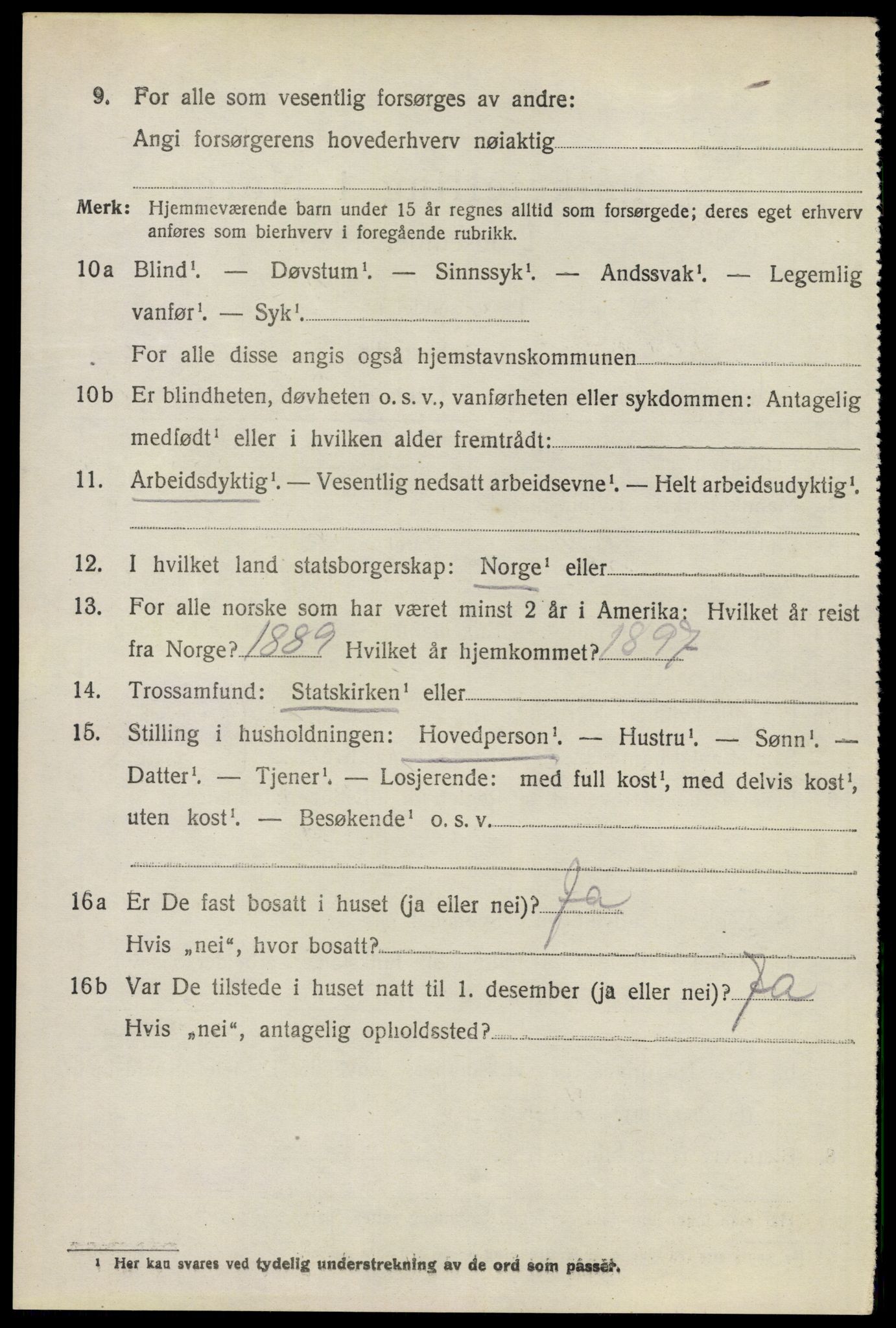 SAO, 1920 census for Asker, 1920, p. 5383