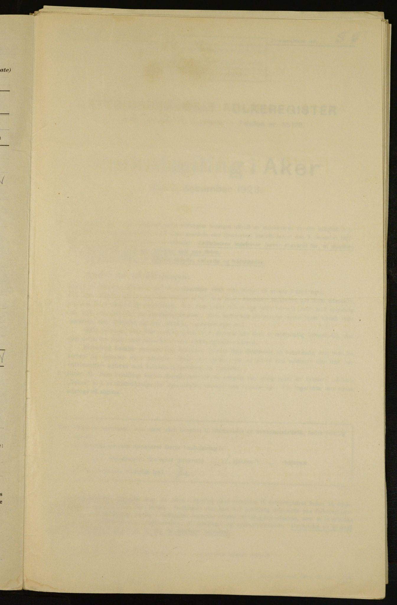 , Municipal Census 1923 for Aker, 1923, p. 6785