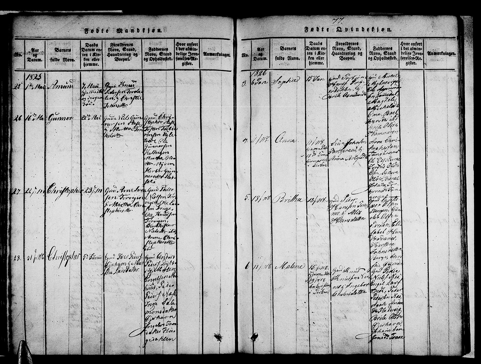 Strandebarm sokneprestembete, SAB/A-78401/H/Haa: Parish register (official) no. A 5, 1816-1826, p. 77