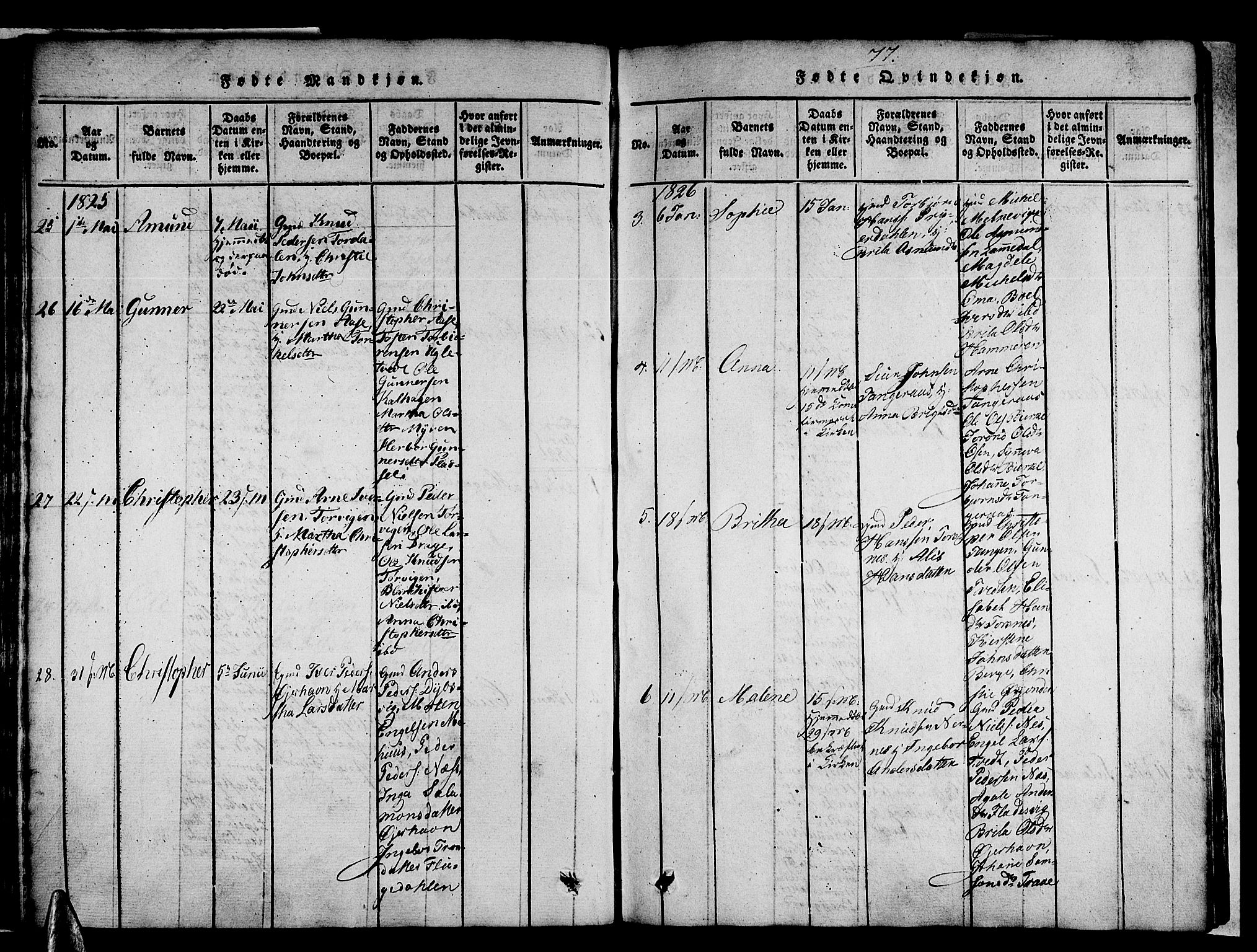 Strandebarm sokneprestembete, AV/SAB-A-78401/H/Haa: Parish register (official) no. A 5, 1816-1826, p. 77