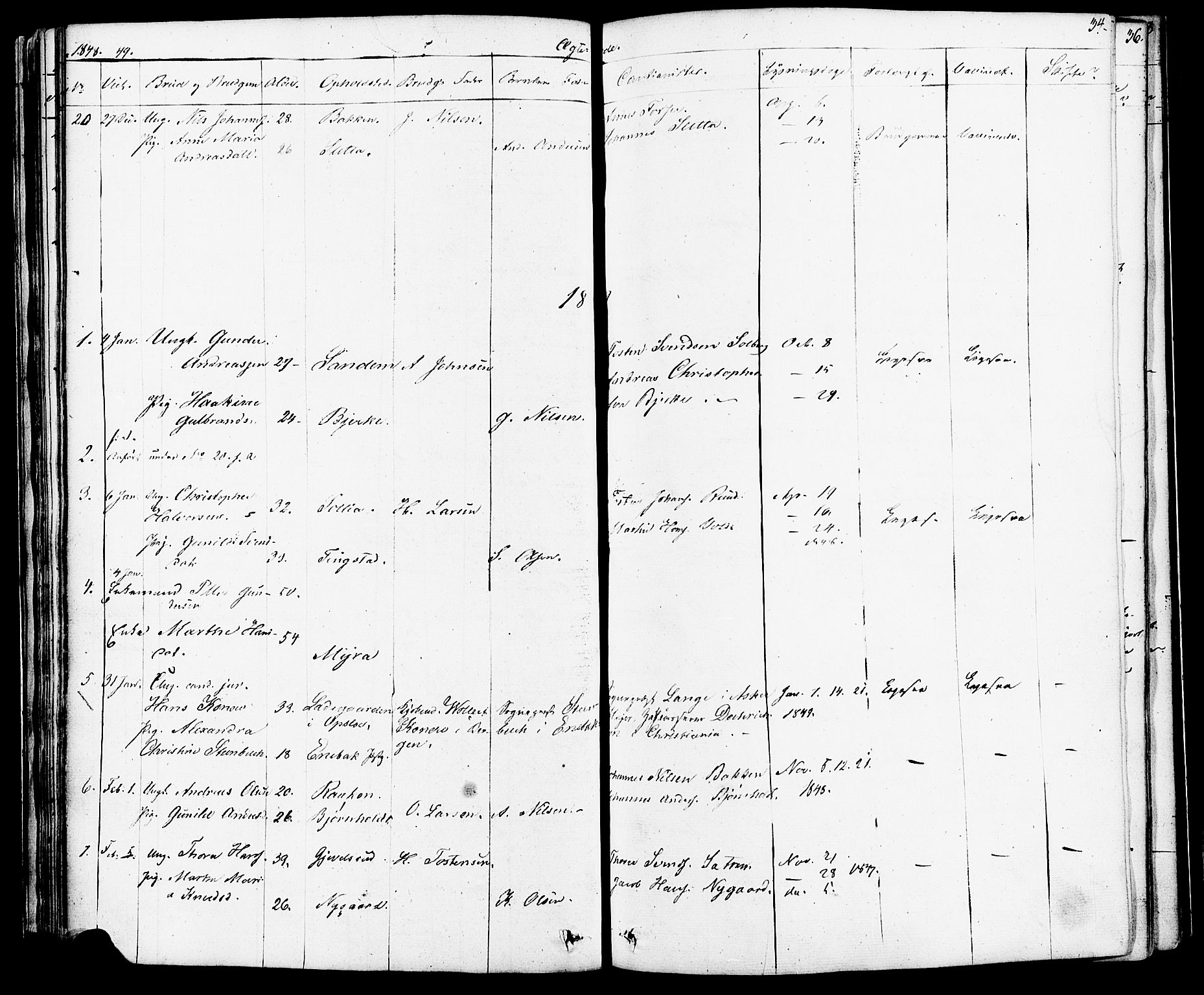 Enebakk prestekontor Kirkebøker, SAO/A-10171c/F/Fa/L0012: Parish register (official) no. I 12, 1832-1882, p. 34