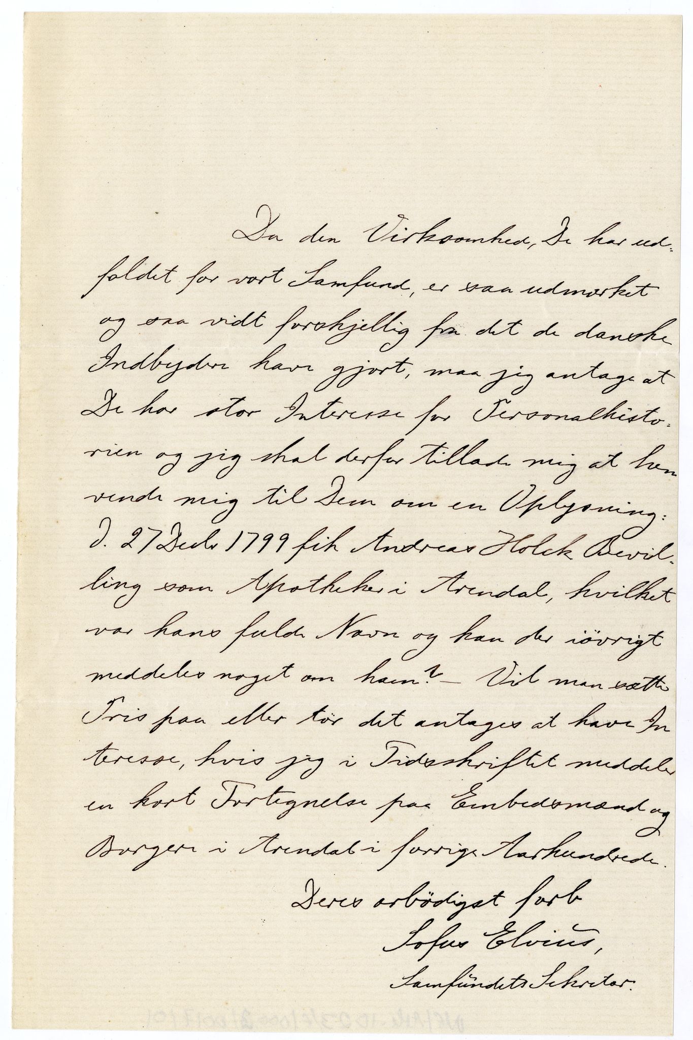 Diderik Maria Aalls brevsamling, NF/Ark-1023/F/L0003: D.M. Aalls brevsamling. D - G, 1797-1889, p. 172