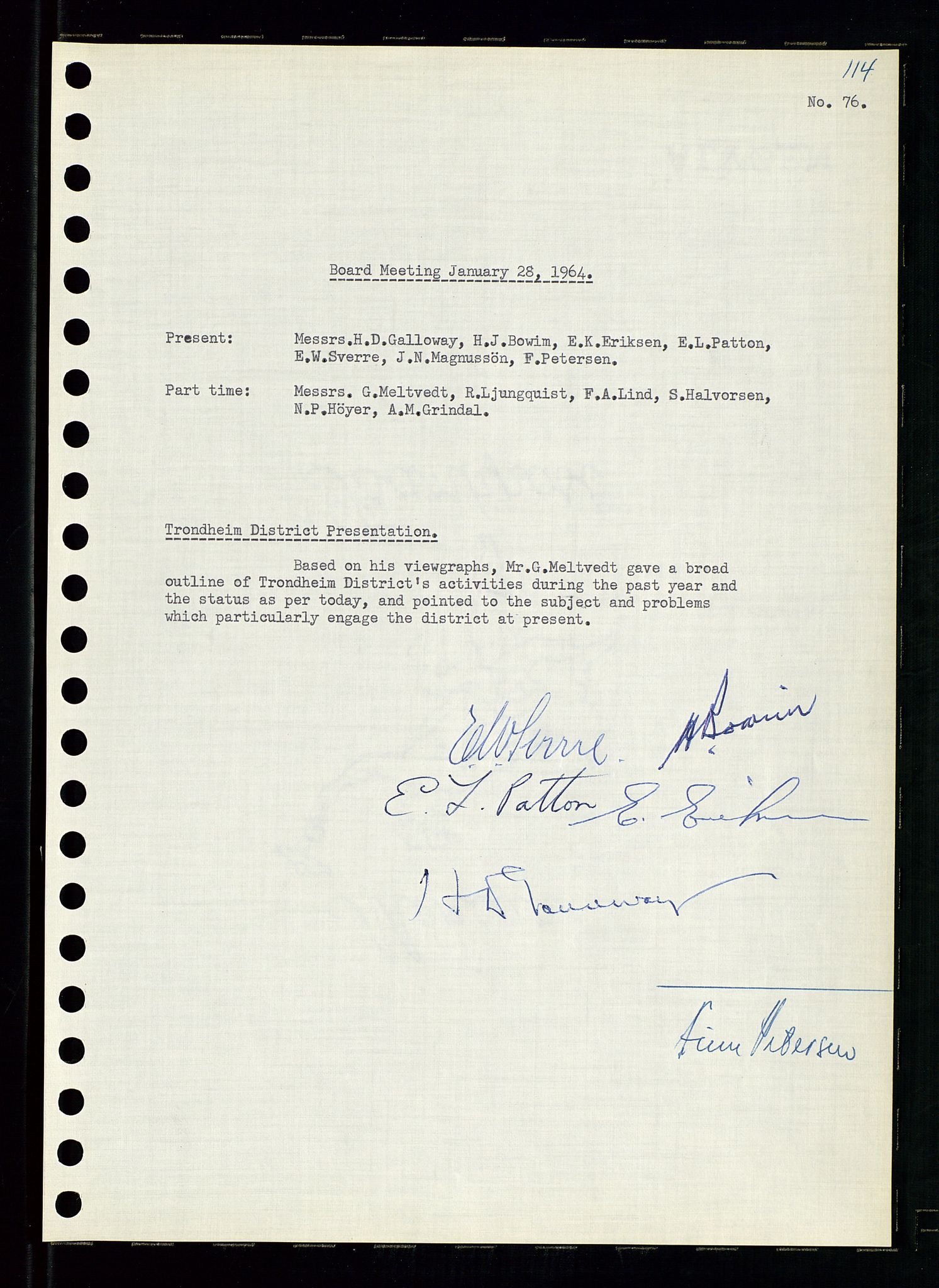 Pa 0982 - Esso Norge A/S, AV/SAST-A-100448/A/Aa/L0001/0004: Den administrerende direksjon Board minutes (styrereferater) / Den administrerende direksjon Board minutes (styrereferater), 1963-1964, p. 148