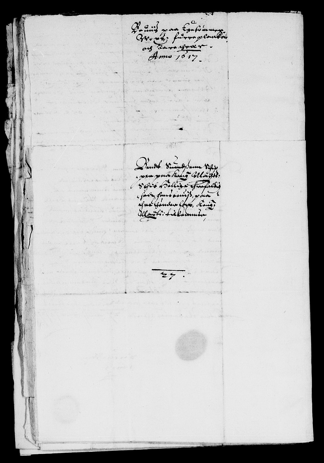 Rentekammeret inntil 1814, Reviderte regnskaper, Lensregnskaper, AV/RA-EA-5023/R/Rb/Rbq/L0009: Nedenes len. Mandals len. Råbyggelag., 1616-1618