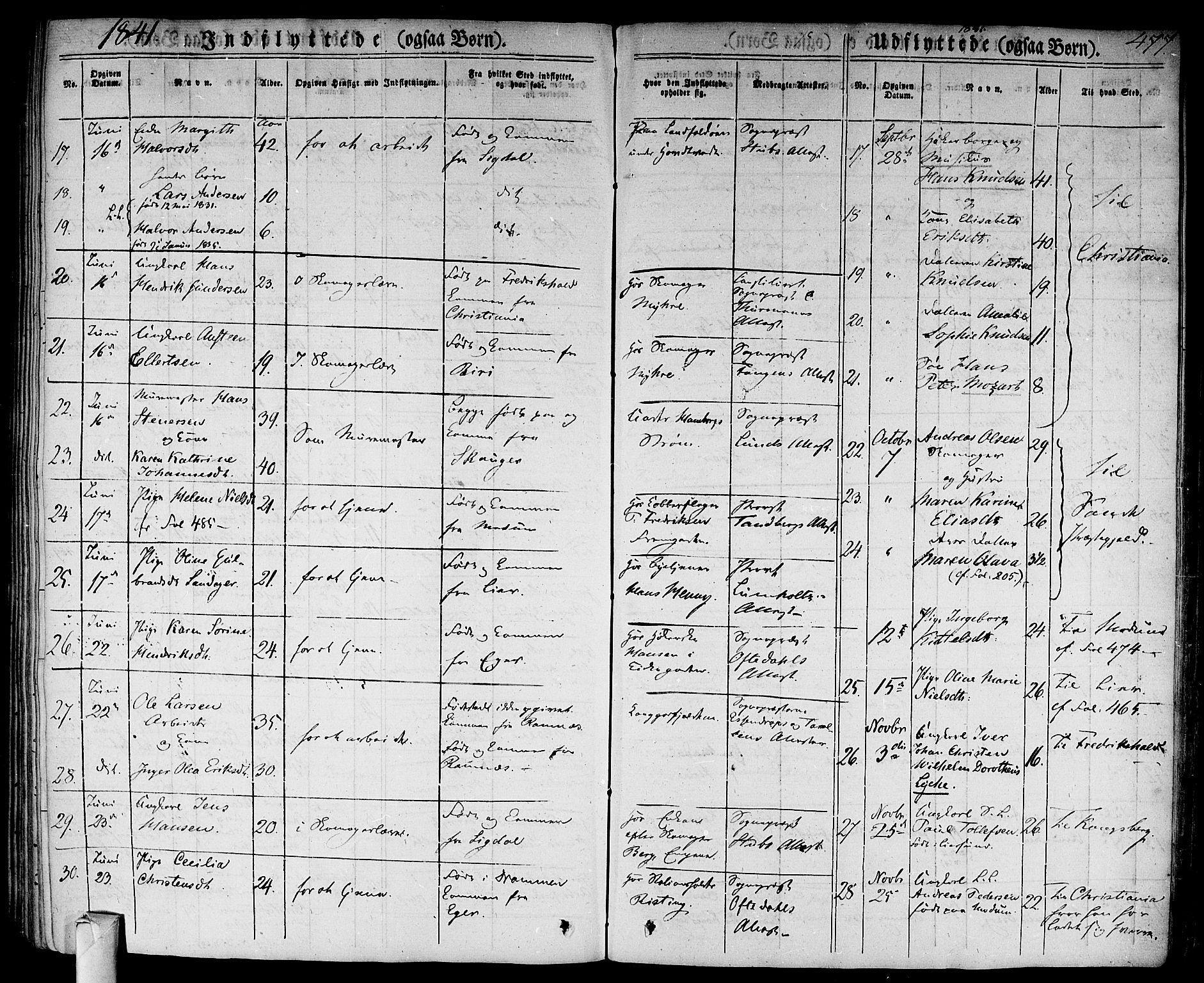 Bragernes kirkebøker, AV/SAKO-A-6/F/Fb/L0001: Parish register (official) no. II 1, 1830-1847, p. 477