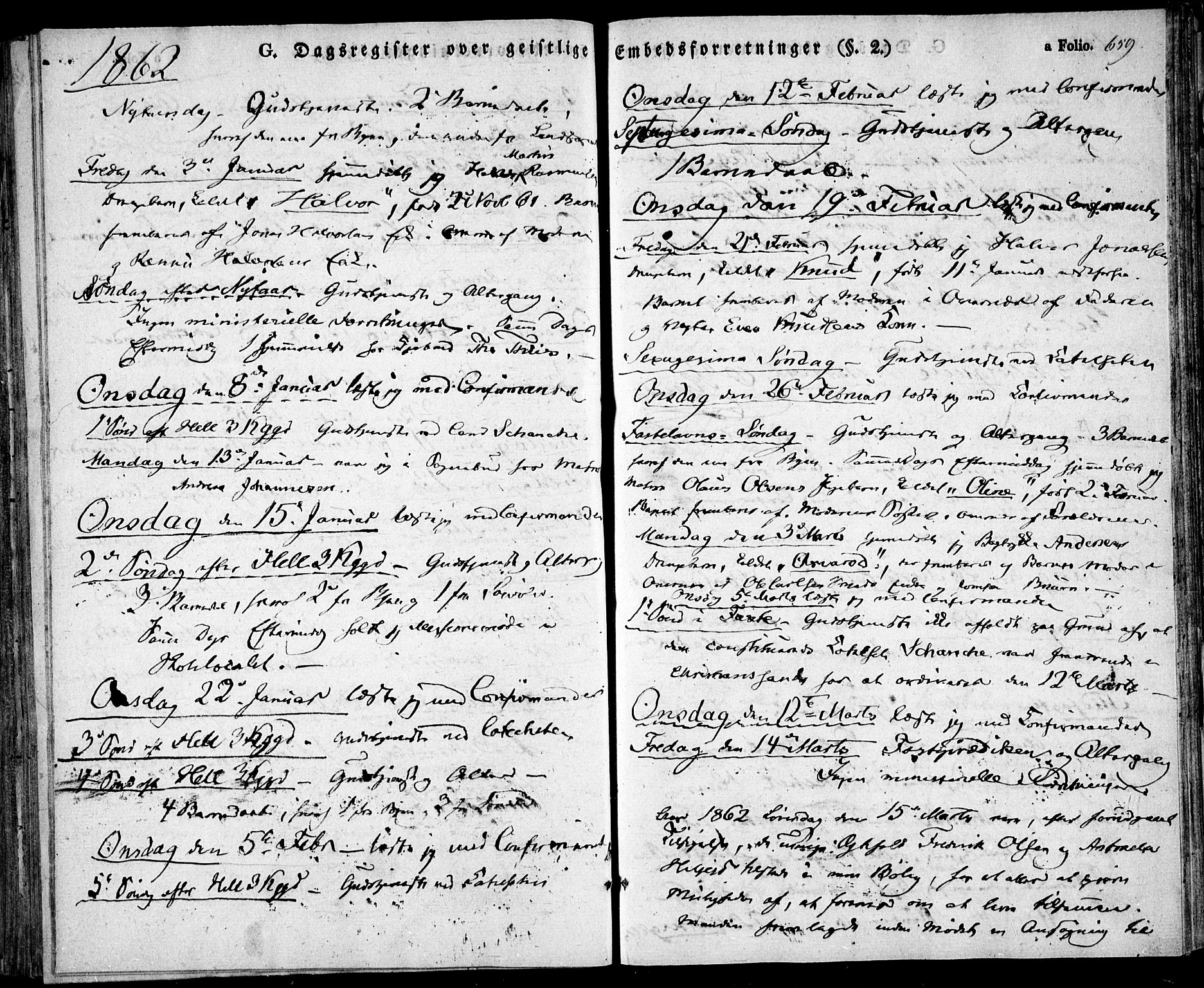 Risør sokneprestkontor, AV/SAK-1111-0035/F/Fa/L0003: Parish register (official) no. A 3, 1838-1864, p. 659