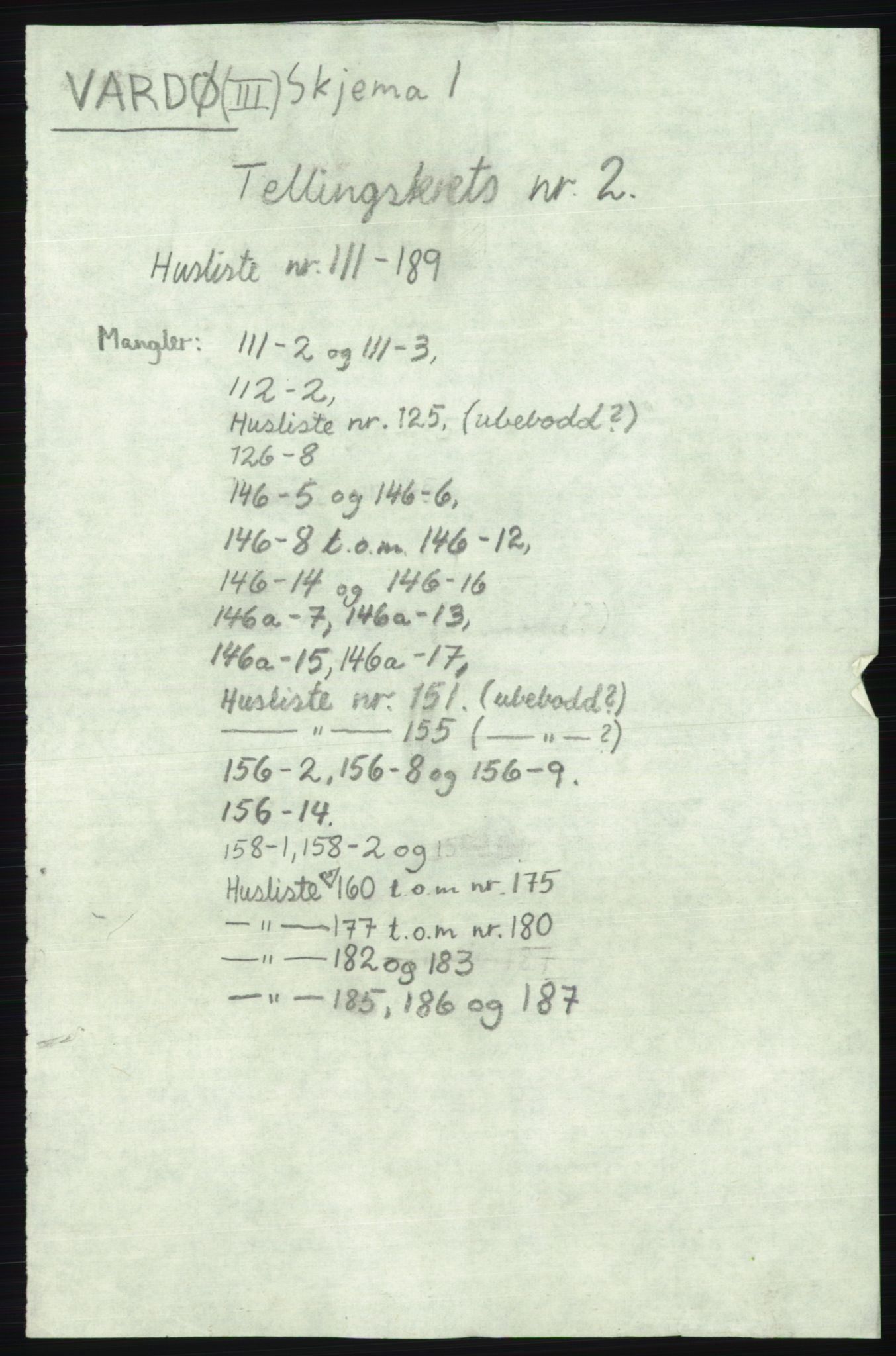 SATØ, 1920 census for Vardø, 1920, p. 7569