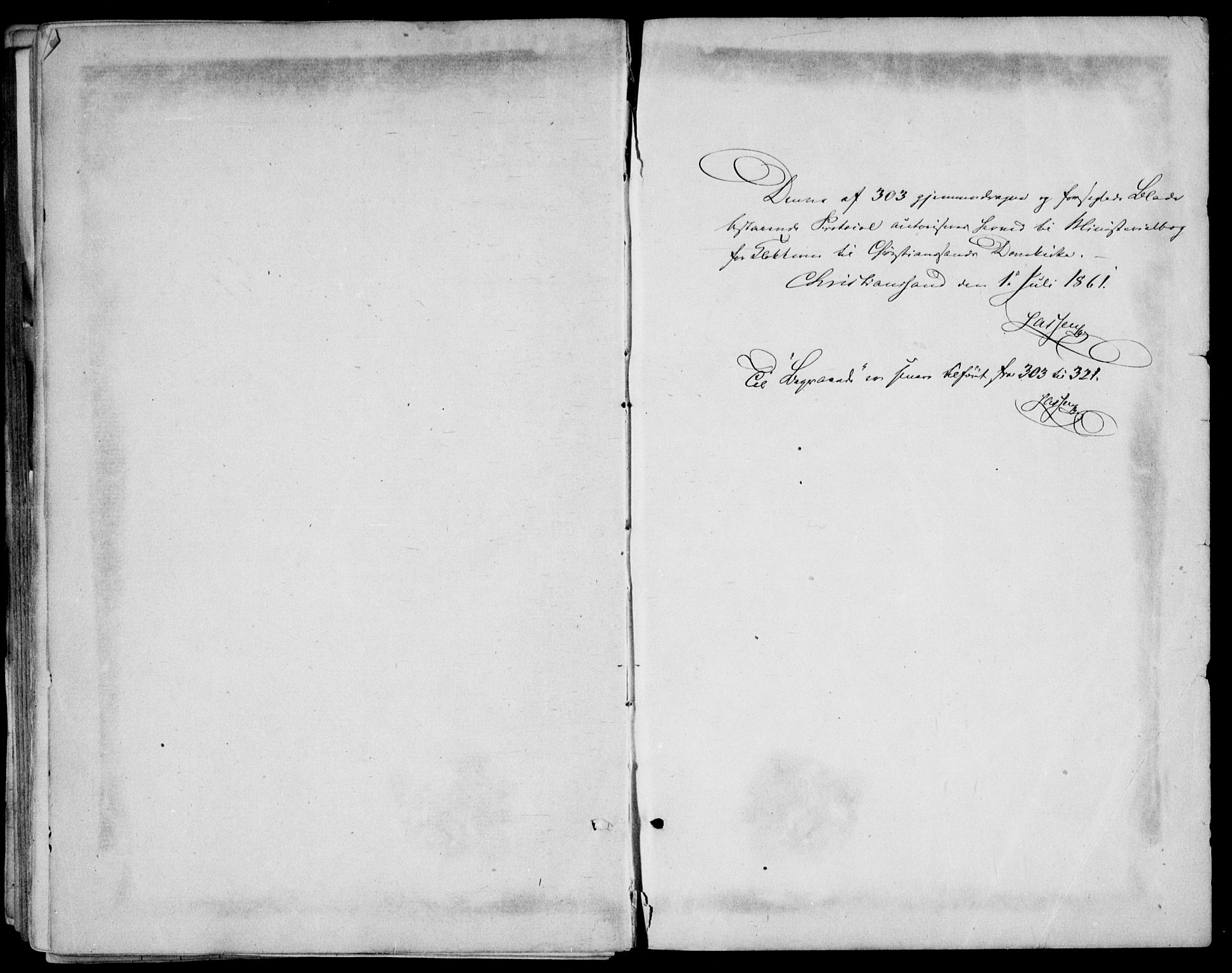 Kristiansand domprosti, SAK/1112-0006/F/Fb/L0012: Parish register (copy) no. B 12, 1861-1870