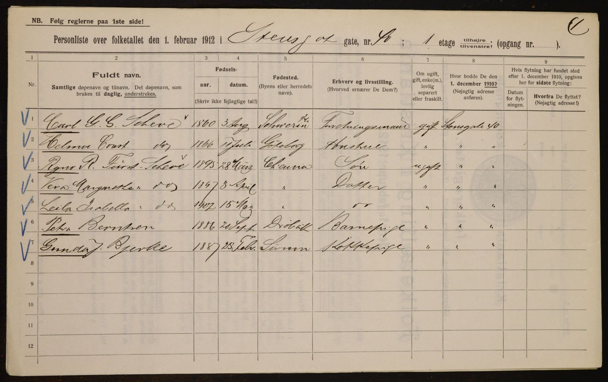 OBA, Municipal Census 1912 for Kristiania, 1912, p. 102363