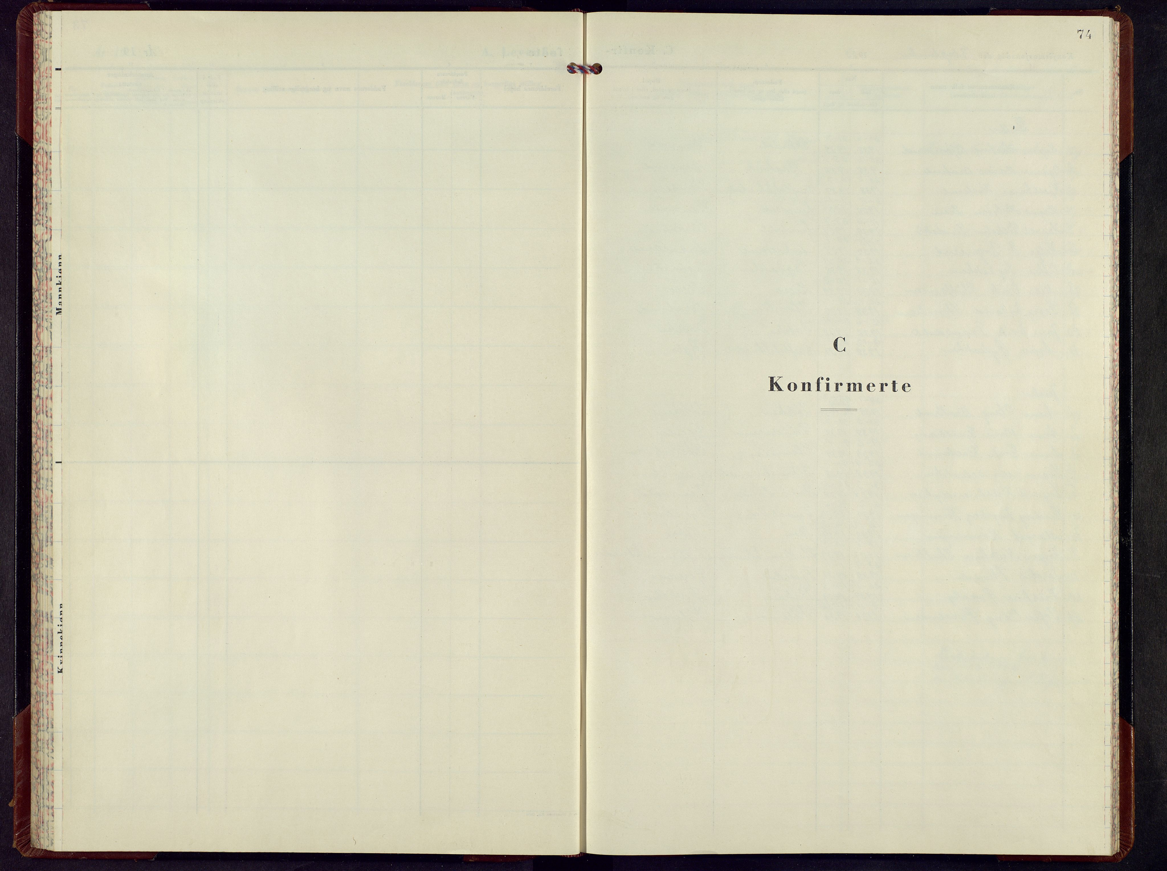 Nordre Land prestekontor, SAH/PREST-124/H/Ha/Hab/L0008: Parish register (copy) no. 8, 1953-1974, p. 74
