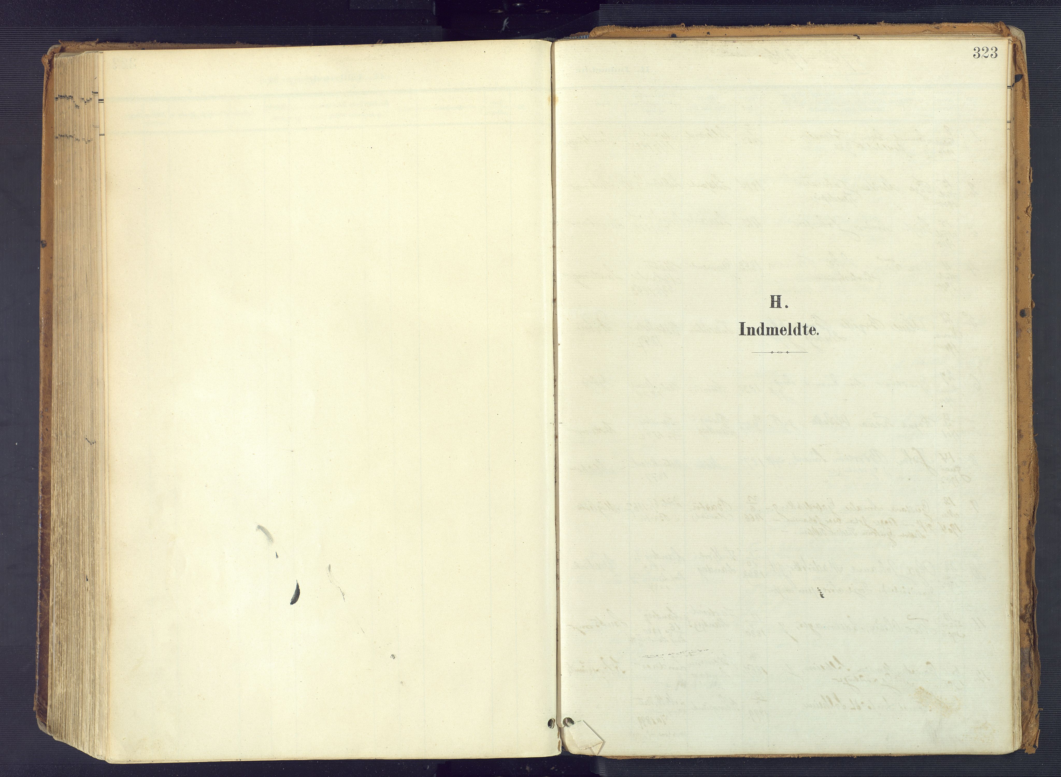 Vestre Moland sokneprestkontor, SAK/1111-0046/F/Fa/Fab/L0010: Parish register (official) no. A 10, 1900-1926, p. 323